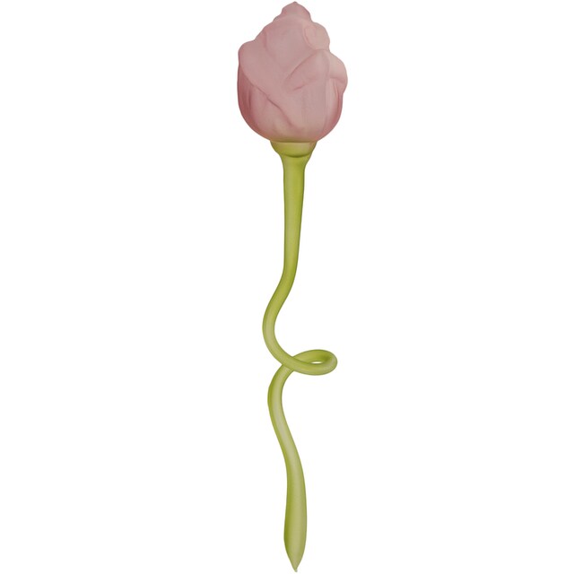 Thüringer Glasdesign Glasblume »rosa Rose«, mundgeblasene und handdekorierte  Tischdeko, Serviettenring, Glas-Rose | BAUR