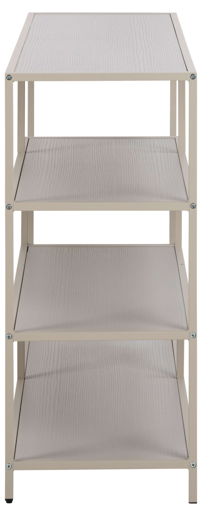 ACTONA GROUP Bücherregal »Seaford, Standregal, Regal, Raumteiler« 114x35x78 cm,  grauer Stahlrahmen, asymmetrisch, Breite 114 cm