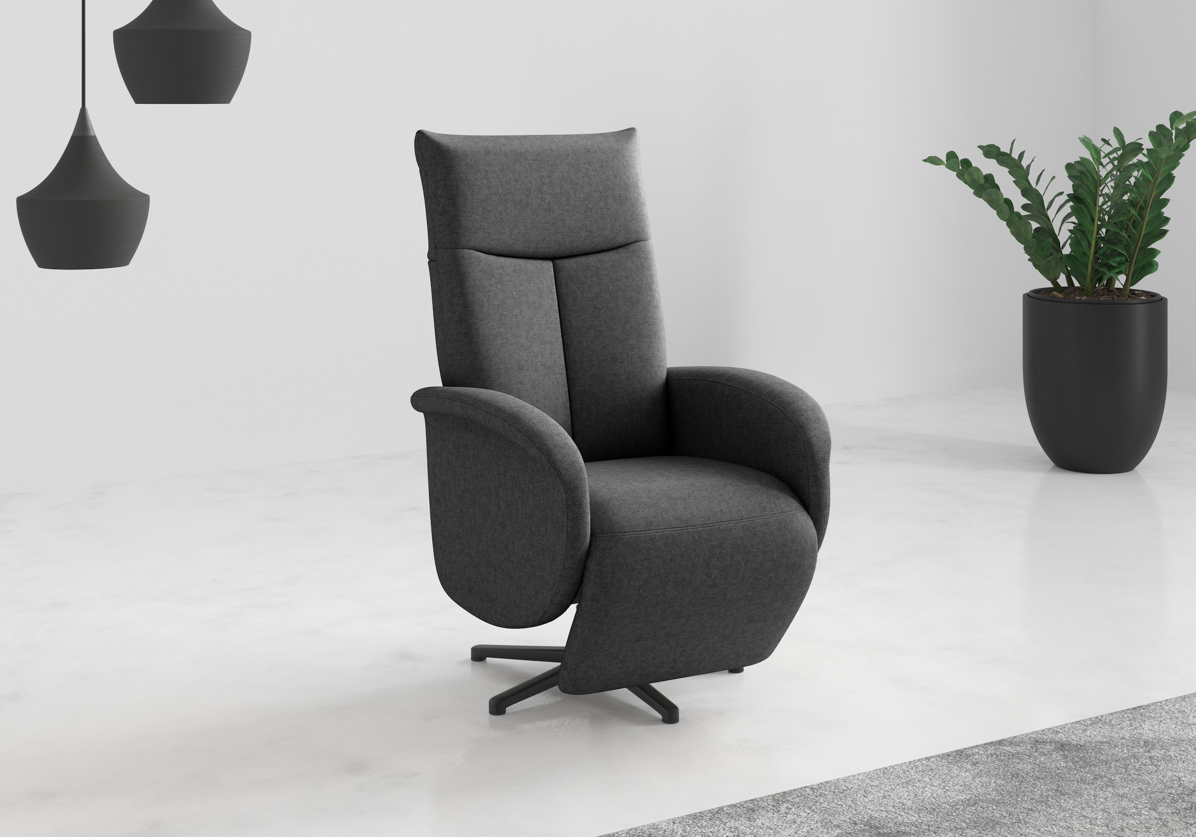 sit&more "Juma, inkl. Drehfunktion & Kopfteilverstellung" Höhe Armlehne 64 cm, wahlweise mit Aufstehhilfe, 2 Motoren und Akku