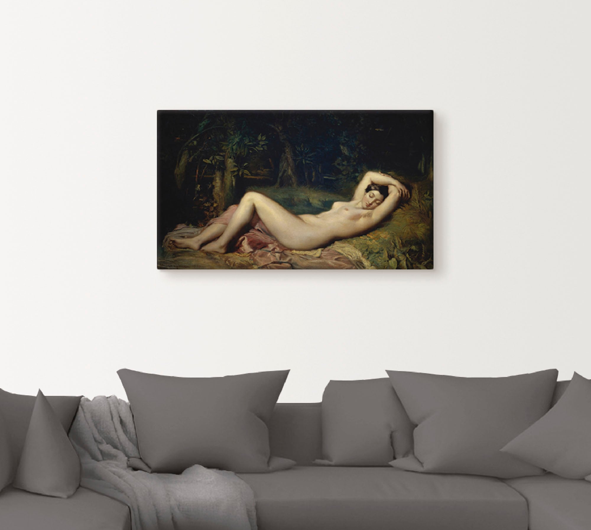 Artland Wandbild »Schlafende Nymphe.«, Frau, (1 St.), als Alubild,  Leinwandbild, Wandaufkleber oder Poster in versch. Größen bestellen | BAUR