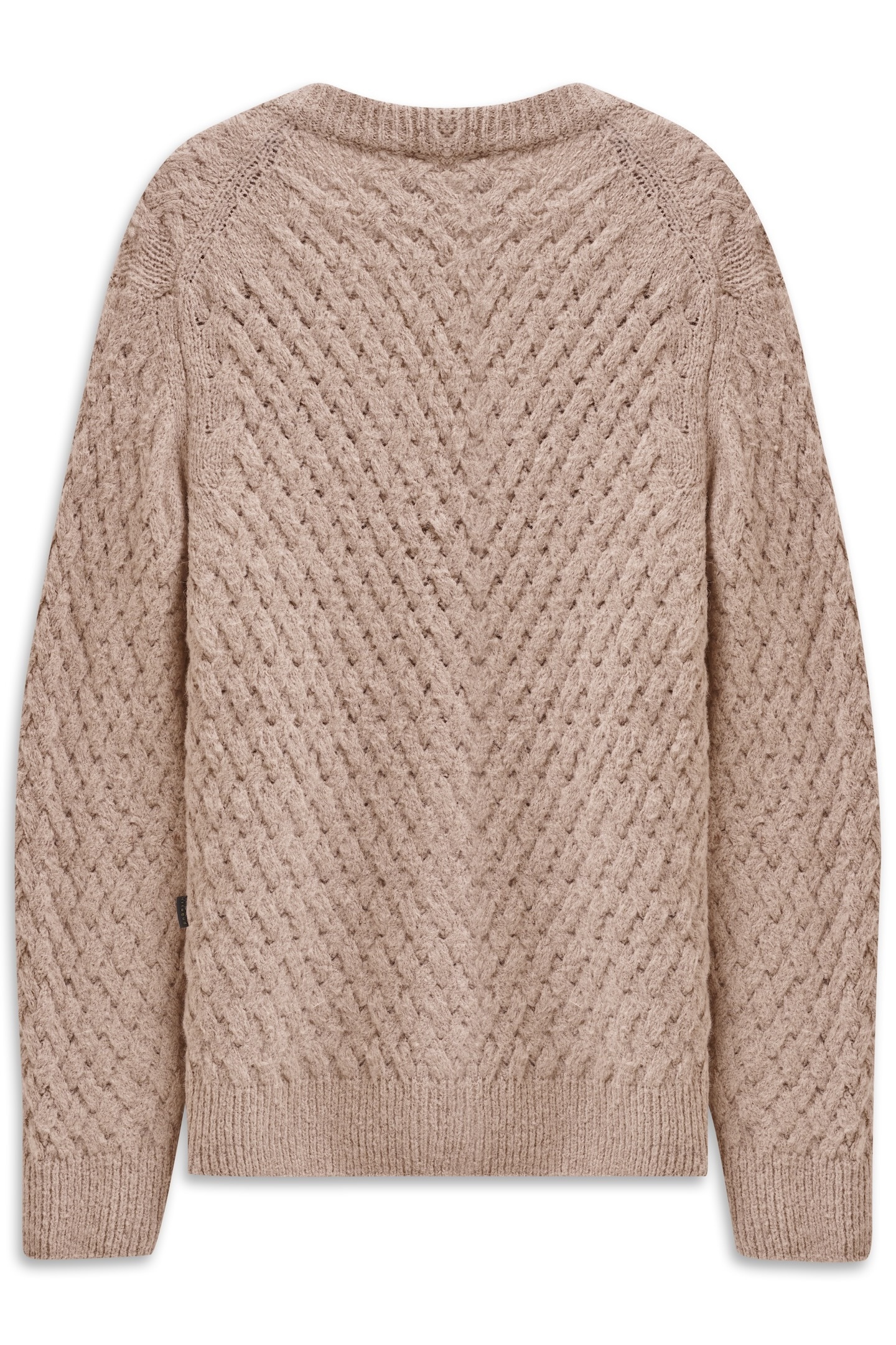 bugatti Cardigan »Regular Fit«, mit V-Ausschnitt & Flechtoptik