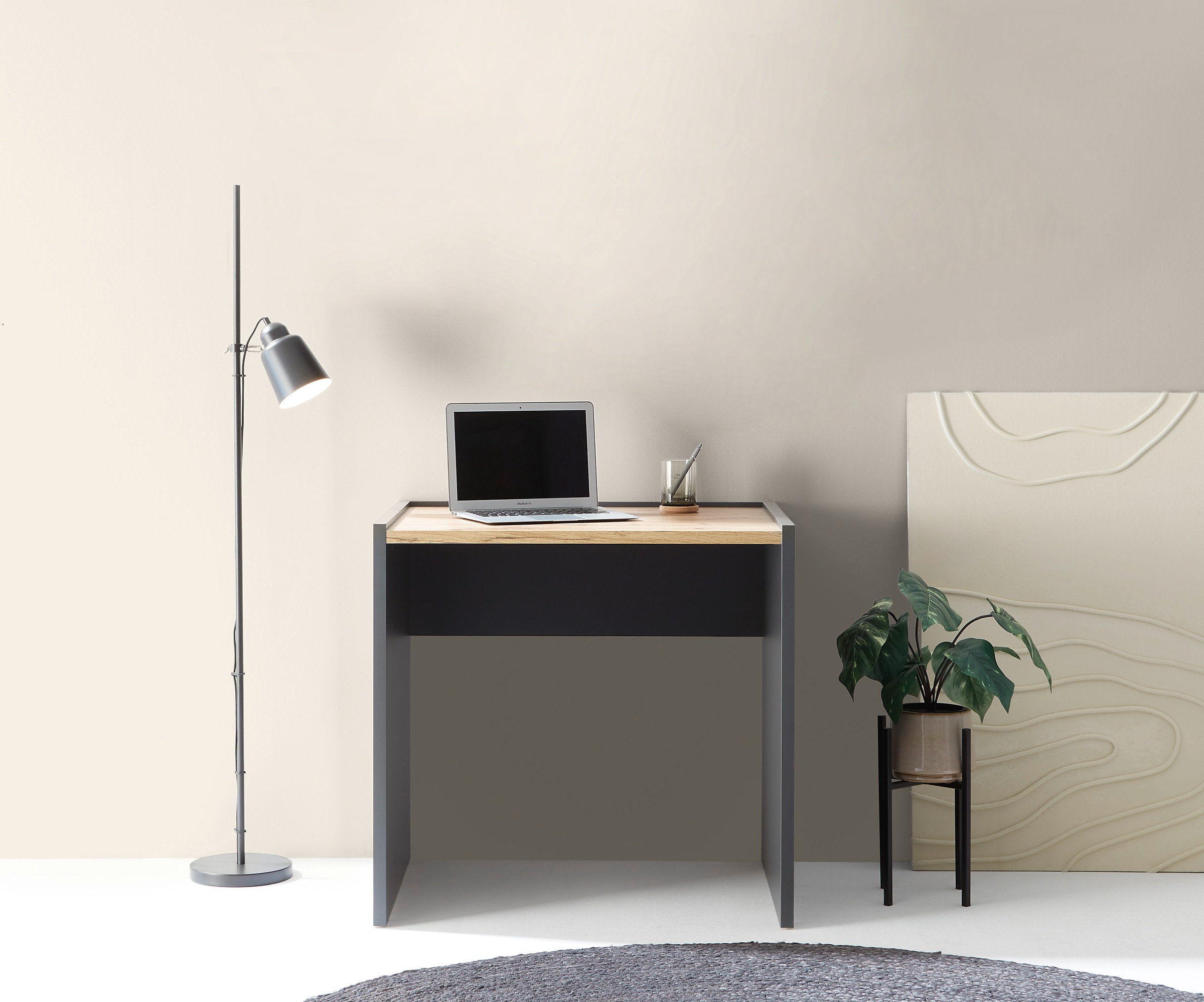 INOSIGN Schreibtisch "CiTY/GiRON", moderner Computertisch, wohnliches Home Office, Breite 80 oder 143 cm