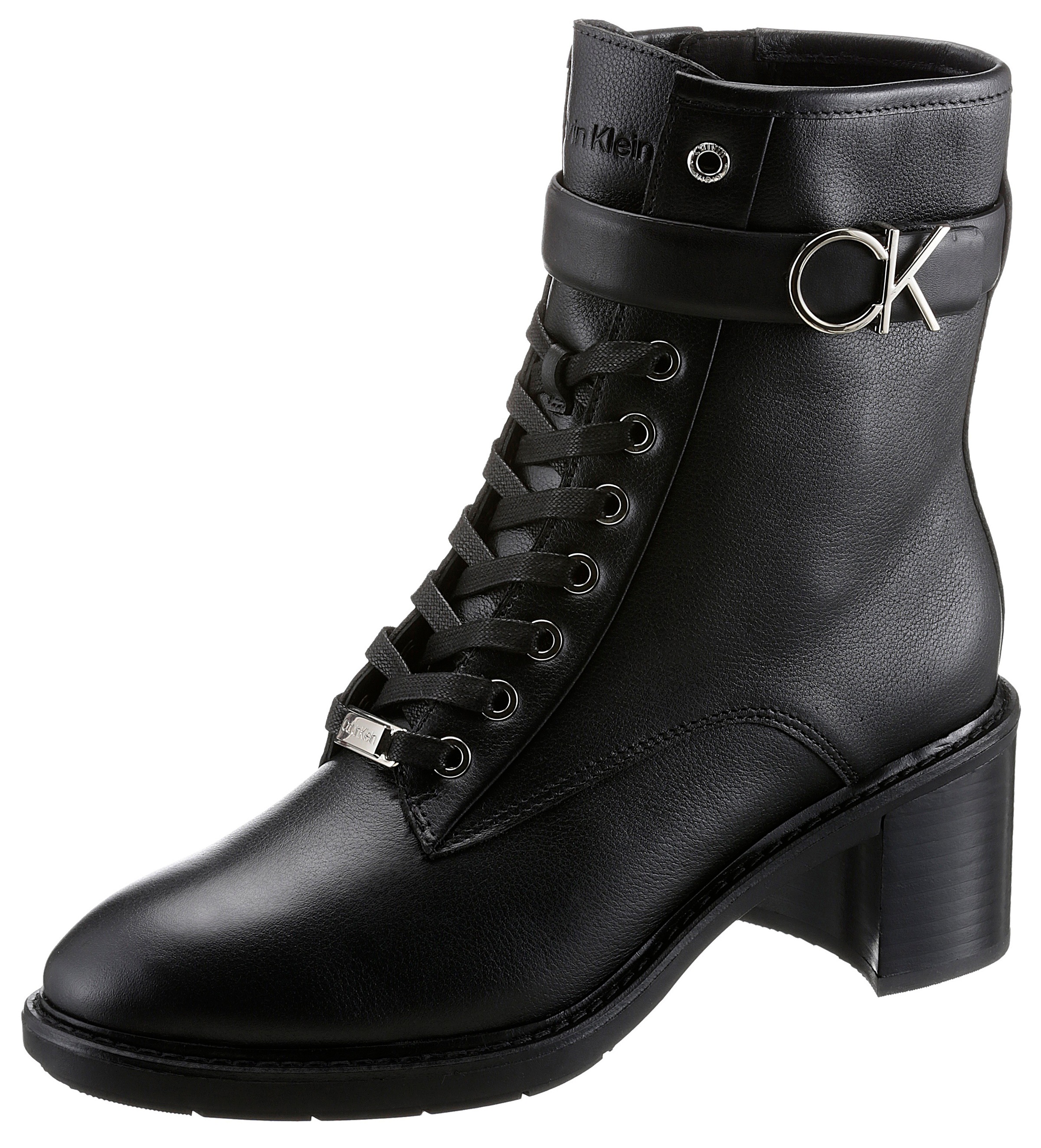 Calvin Klein Stiefelette »RUBBER SOLE COMB BOOT 35 WHW-LTH« in eleganter Optik