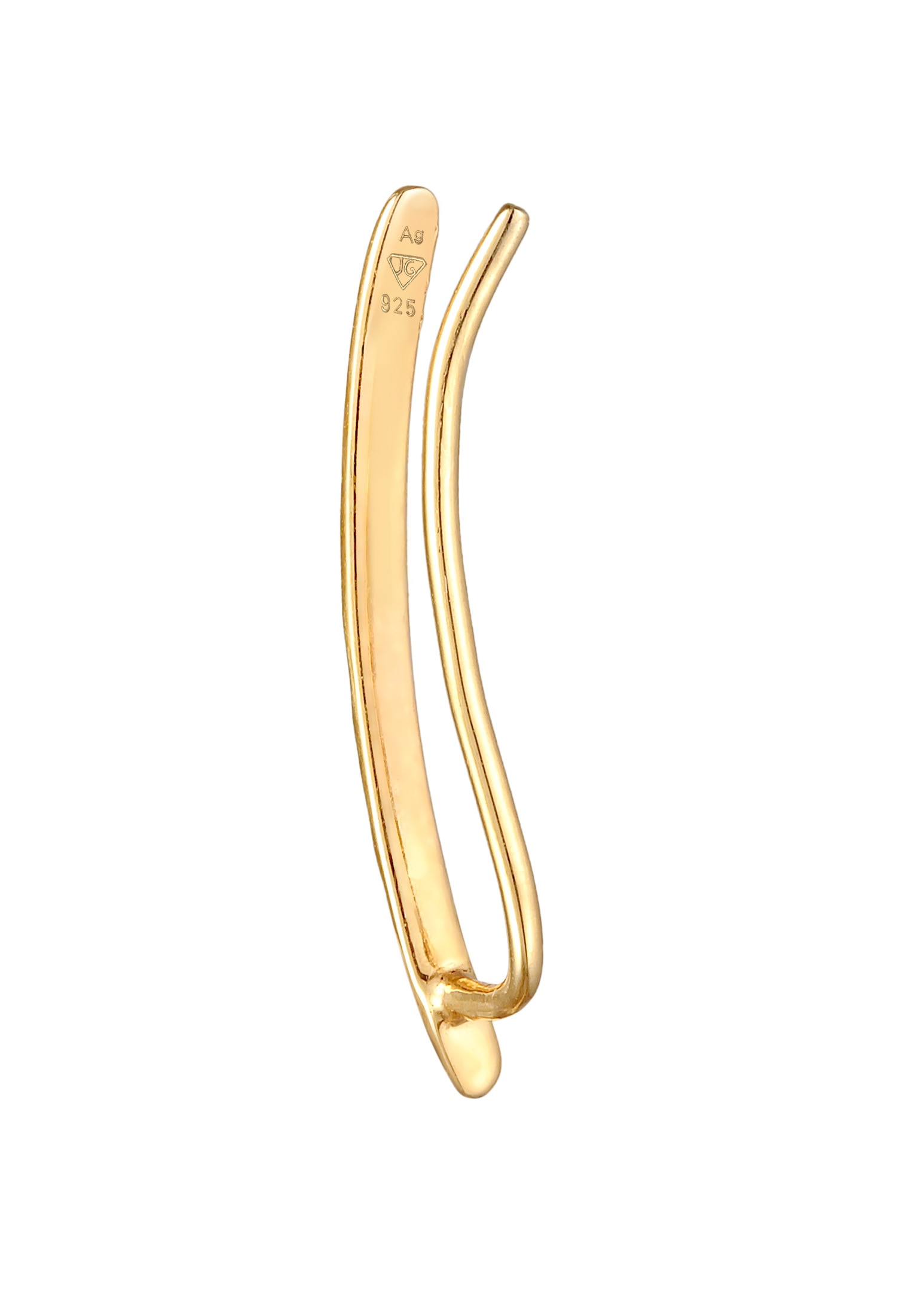Elli Ohrklemme »Ohrringe Single Earclimber Ohrklemme Gehämmert 925 Silber«