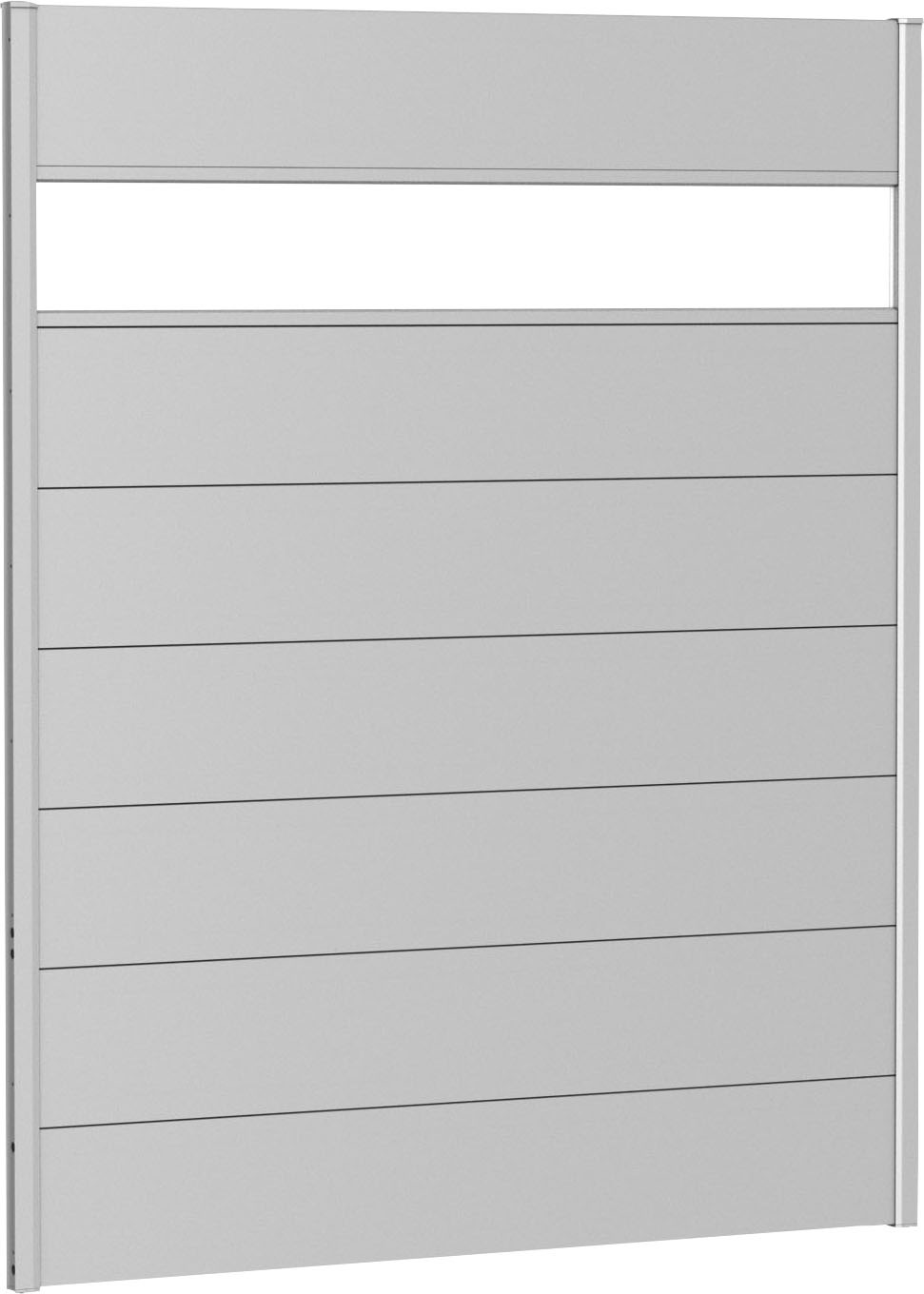 Biohort Sichtschutzelement, 7 Metall-Paneele, 1 Acrylglas-Paneel und 2 Schienen, LxH: 145x182 cm