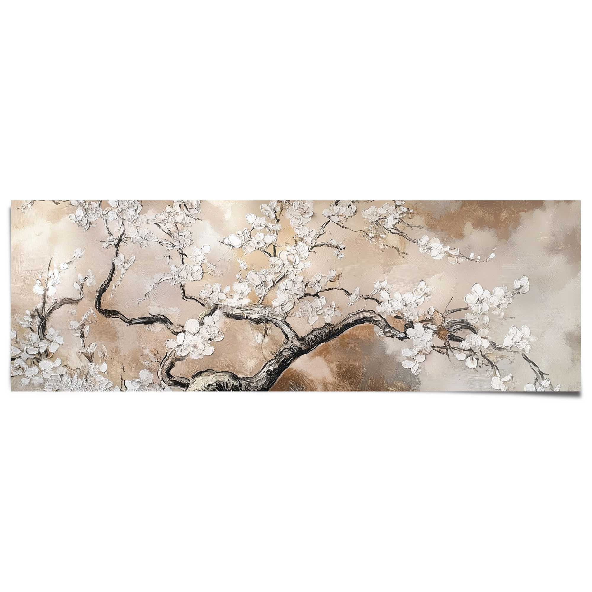 Reinders Poster "Rustikale Blumen", Wohnzimmer - Beige - 170 gr. Papier - B günstig online kaufen