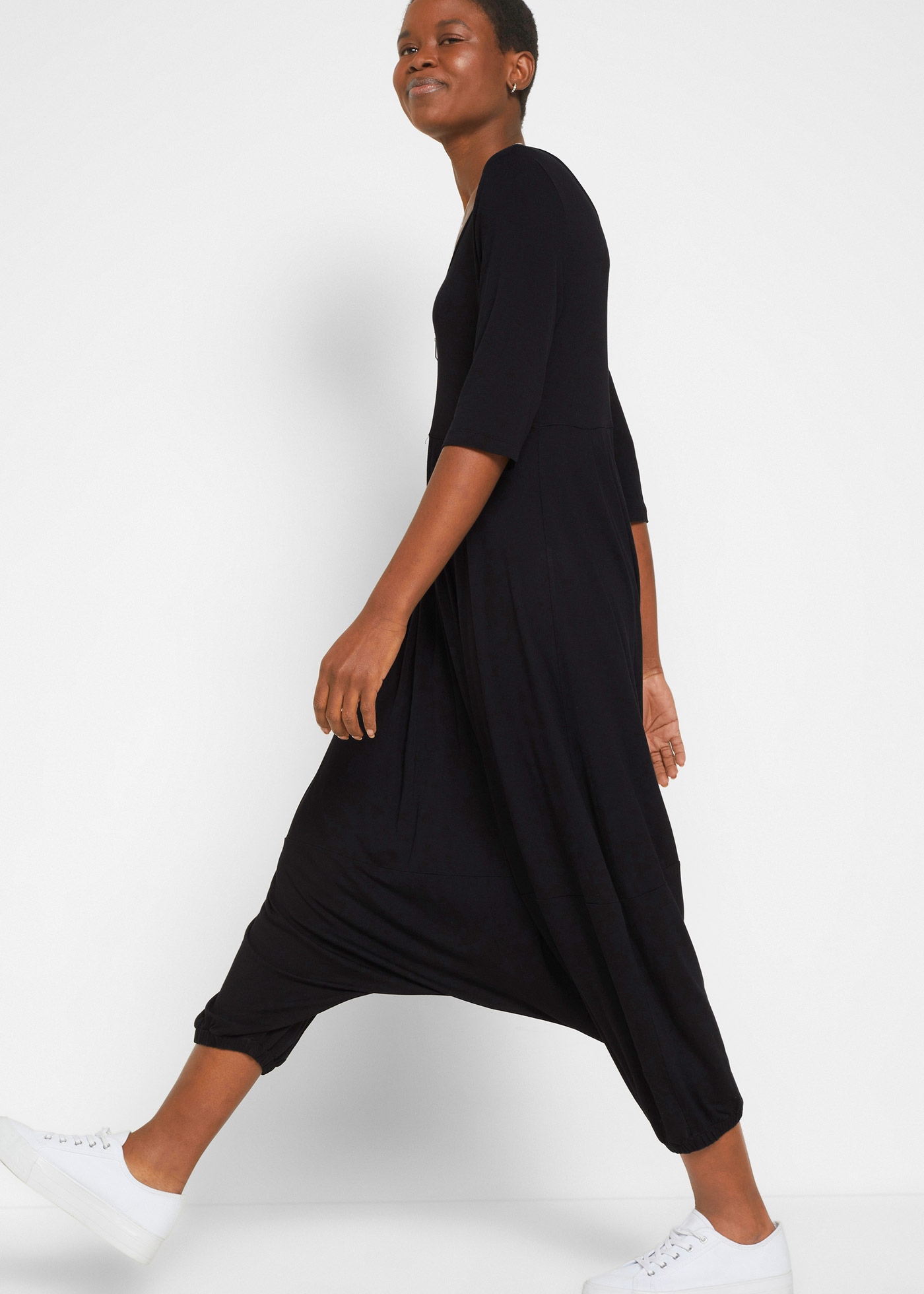 bonprix Jumpsuit »Jumpsuit mit Haremshose aus nachhaltiger Viskose« Jumpsuit mit Haremshose aus nachhaltiger Viskose