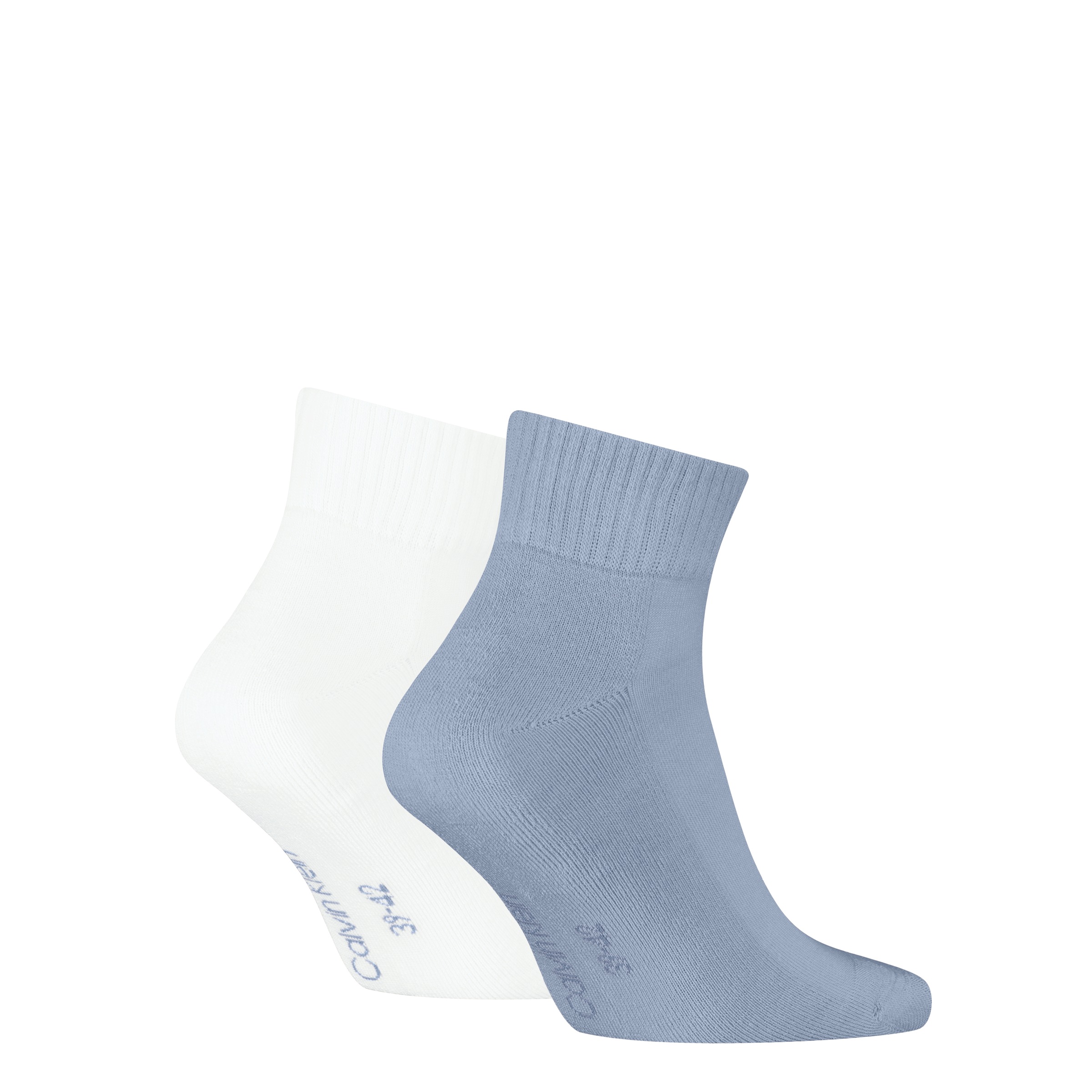 Calvin Klein Jeans Kurzsocken »CKJ MEN QUARTER 2P MONOGRAM« 2 Paar, 2 Paar tlg. mit dezenter Logostickerei