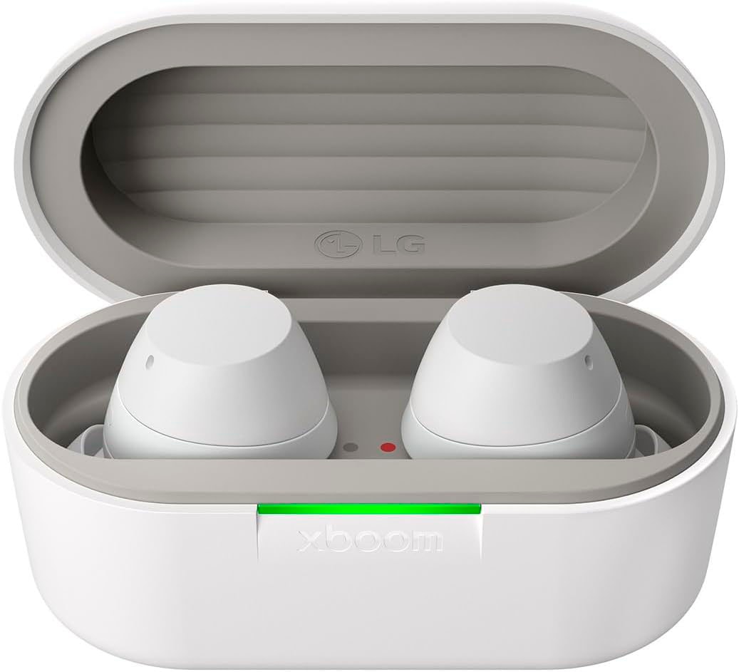 LG wireless In-Ear-Kopfhörer »xboom Buds Plus«, Bluetooth, Active Noise Cancelling (ANC)-Freisprechfunktion-UV-Reinigung-Sprachsteuerung-kompatibel mit Siri-integrierte Steuerung für Anrufe und Musik