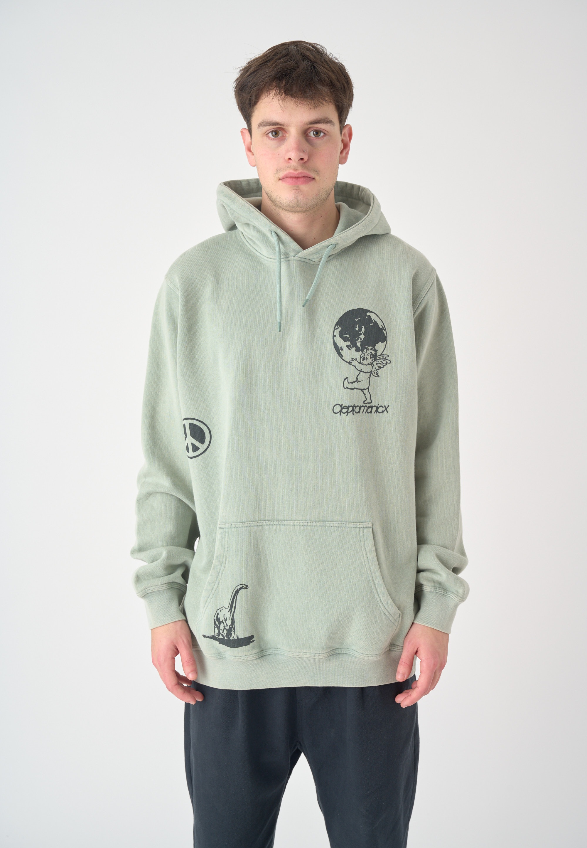 Cleptomanicx Kapuzensweatshirt "Mystery", mit diversen Prints