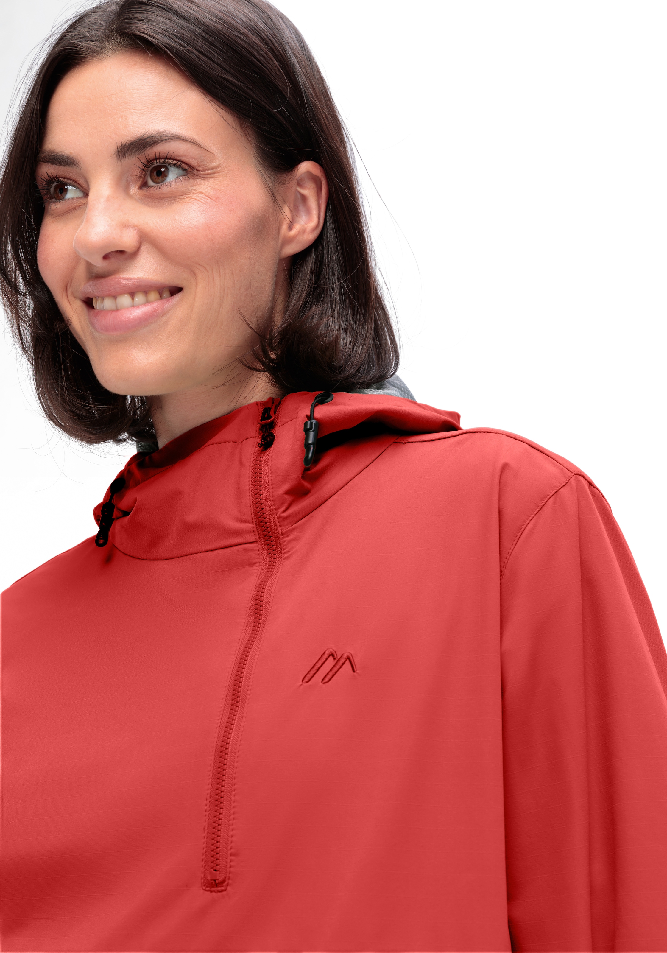 Maier Sports Outdoorjacke »OkokO«, Unisex Windbreaker, Schlupfjacke wasserdicht, verstellbare Kapuze