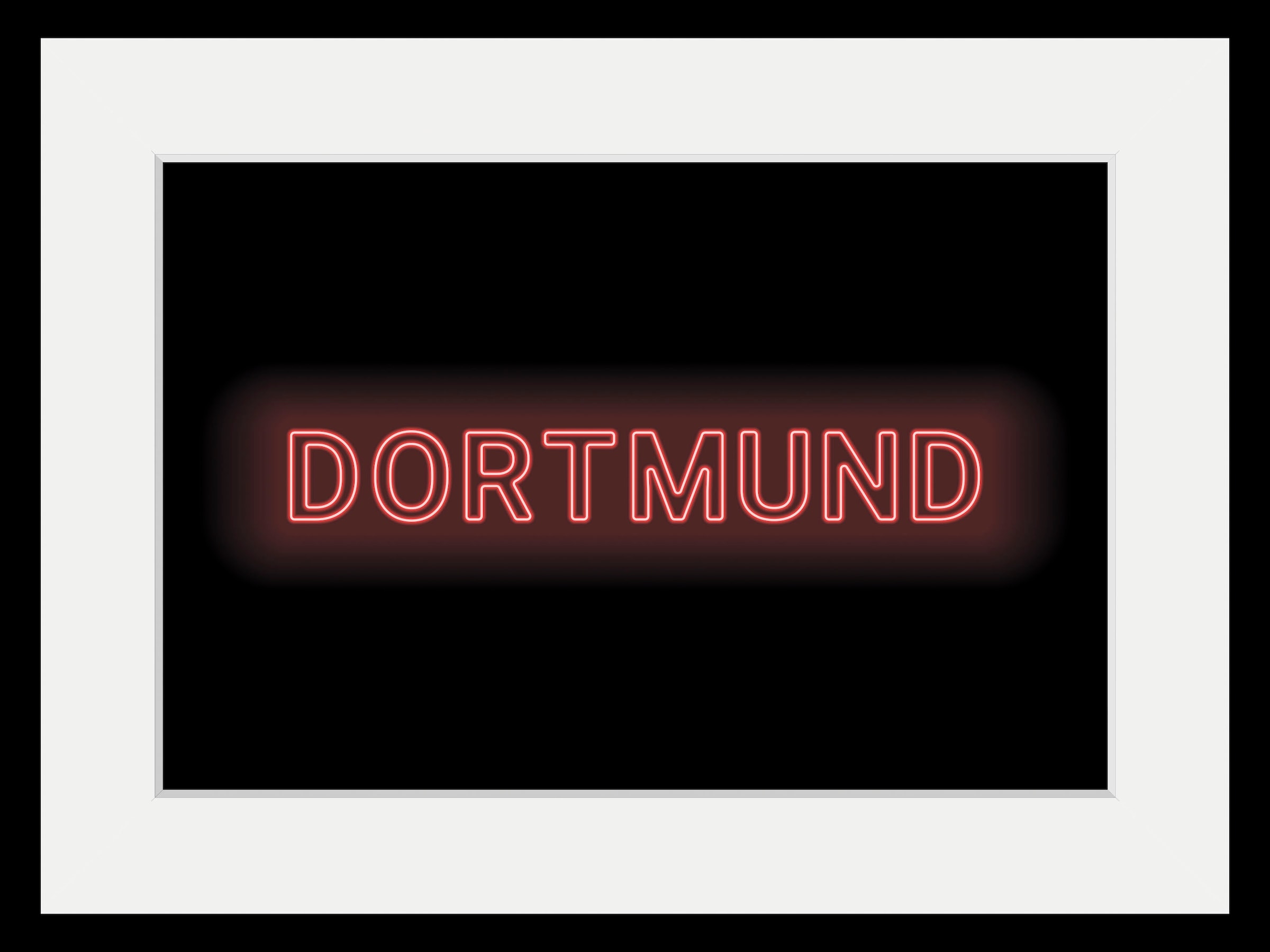 queence Bild "DORTMUND LIGHTS", Städte-Schriftzug, (1 St.), HD Premium Post günstig online kaufen