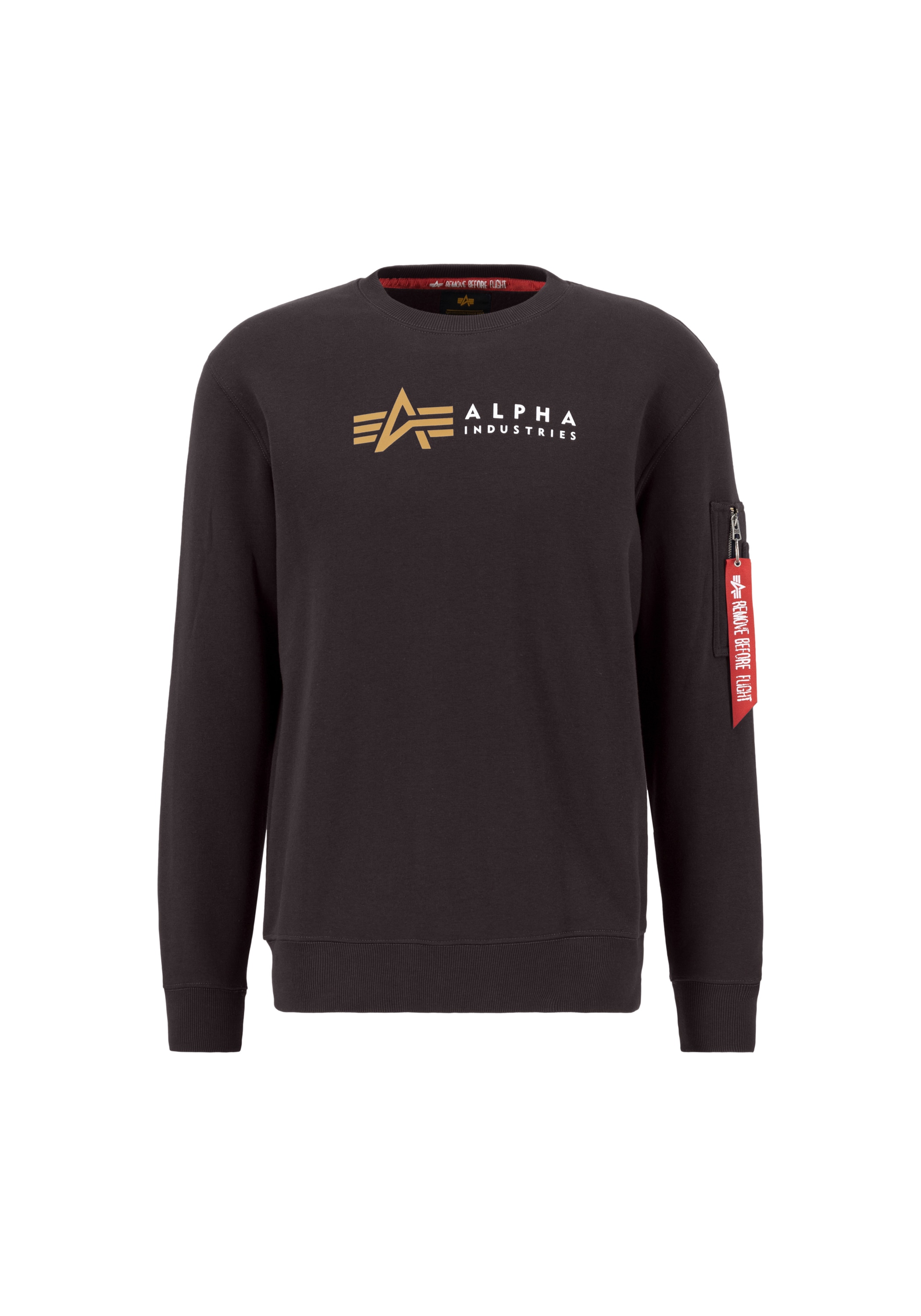 Alpha Industries Sweater "Alpha Industries Men - Sweatshirts Alpha Label Sweater"