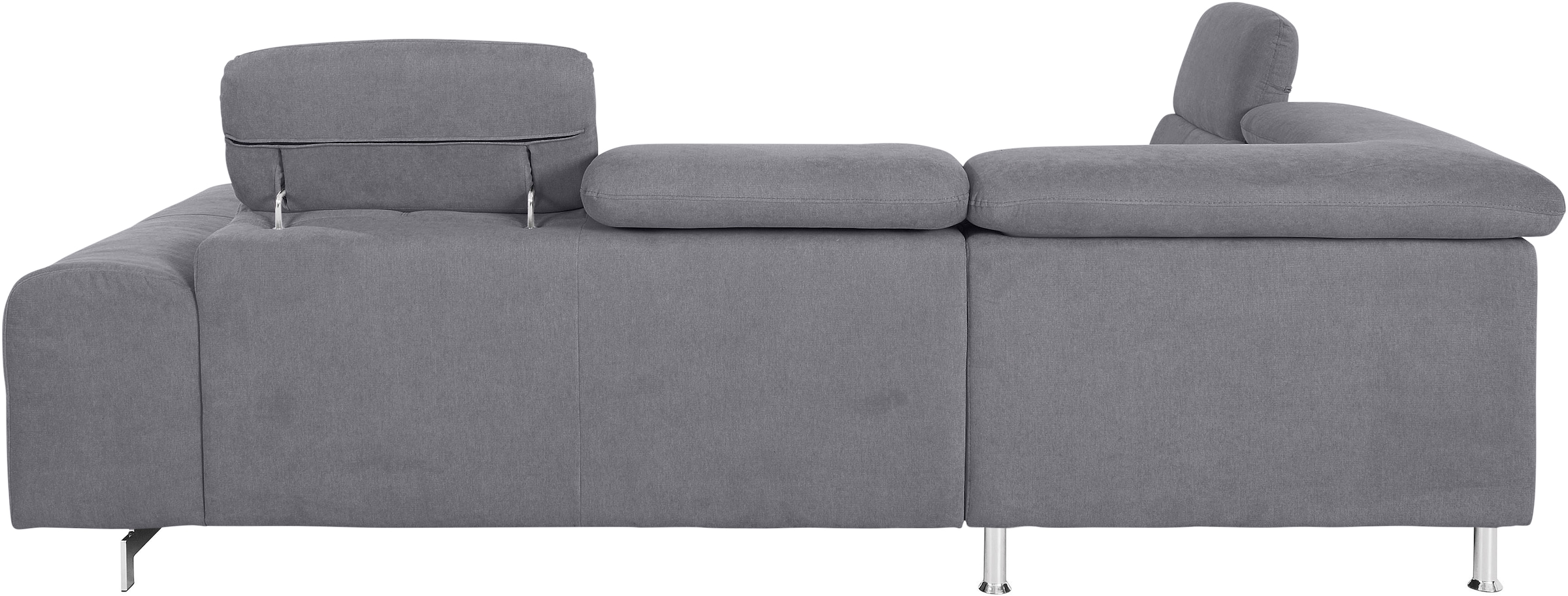 COTTA Ecksofa »Chef L-Form«, mit Kopfteilverstellung, edle Metallkufen, wahlweise mit Bettfunktion
