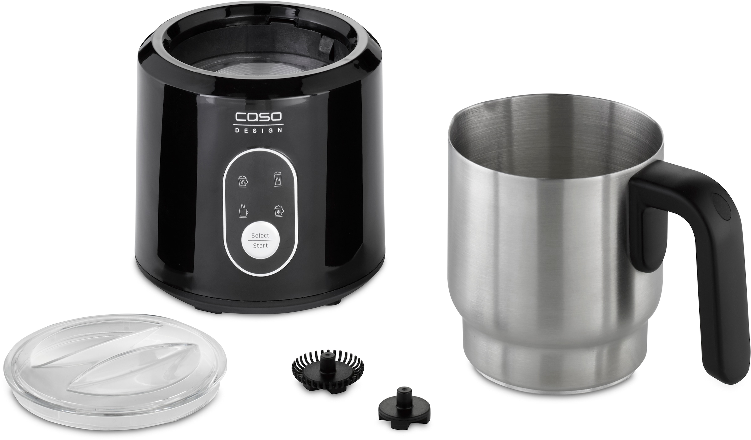 Caso Milchaufschäumer »1665 Crema & Choco Black«, 500 W
