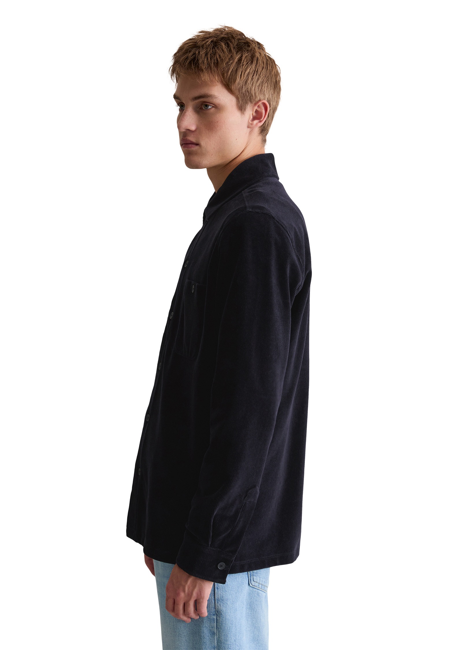 Marc O'Polo DENIM Langarmhemd »aus softem Frottee-Cord«