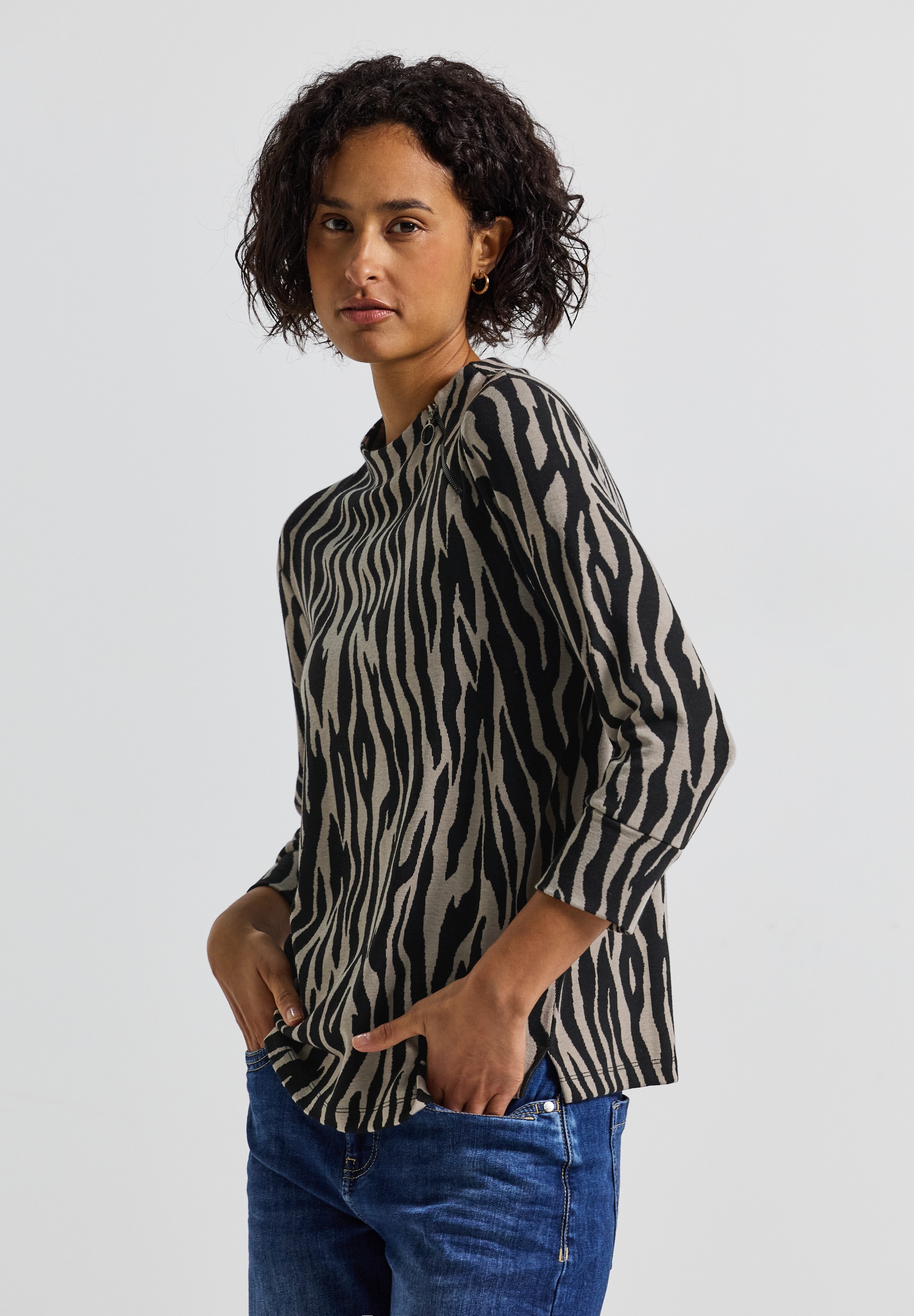 STREET ONE 3/4-Arm-Shirt, mit 3/4 Ärmeln günstig online kaufen