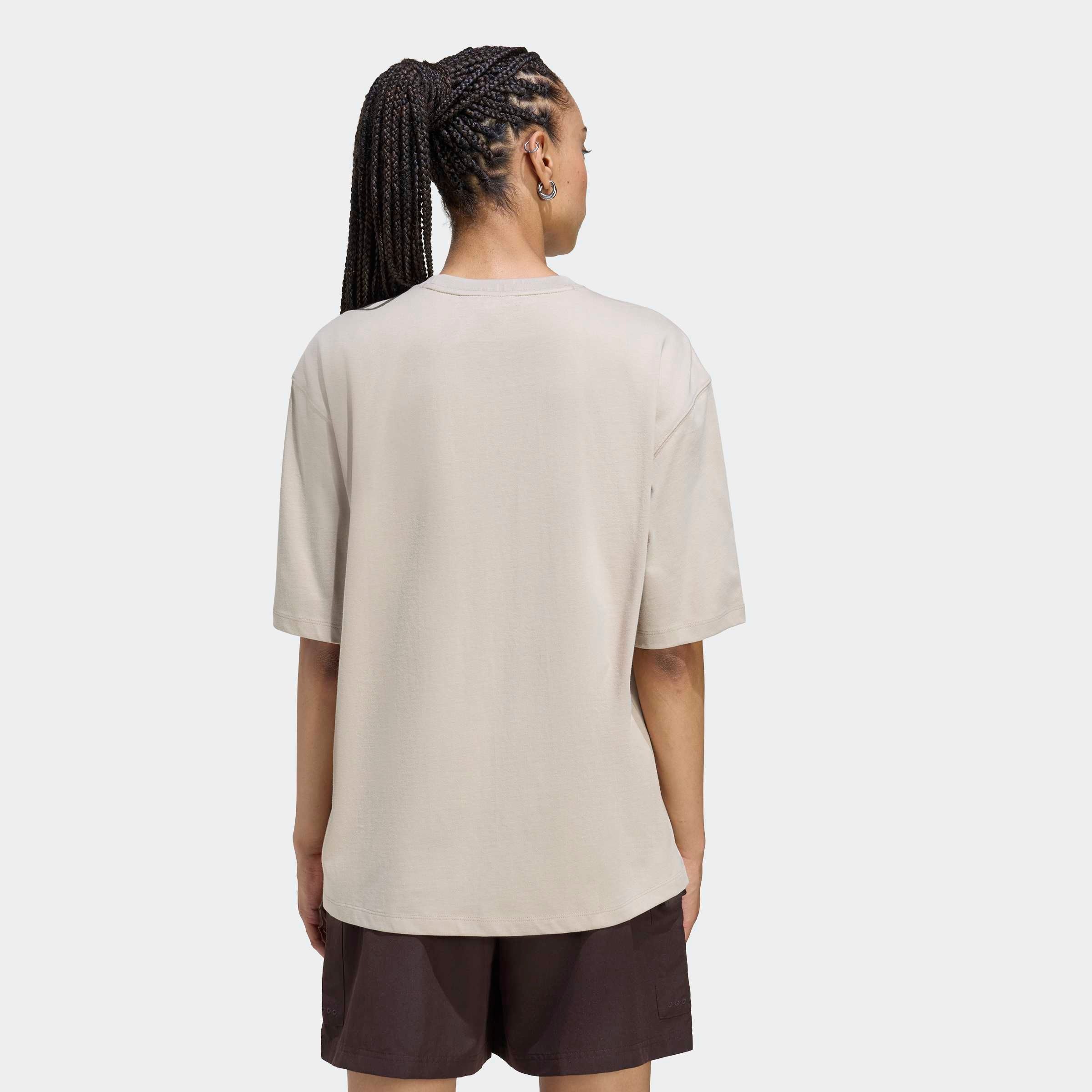 adidas Originals T-Shirt "ESS BOYFR TEE" sportlicher Stil, Kurzarm, aus Bau günstig online kaufen