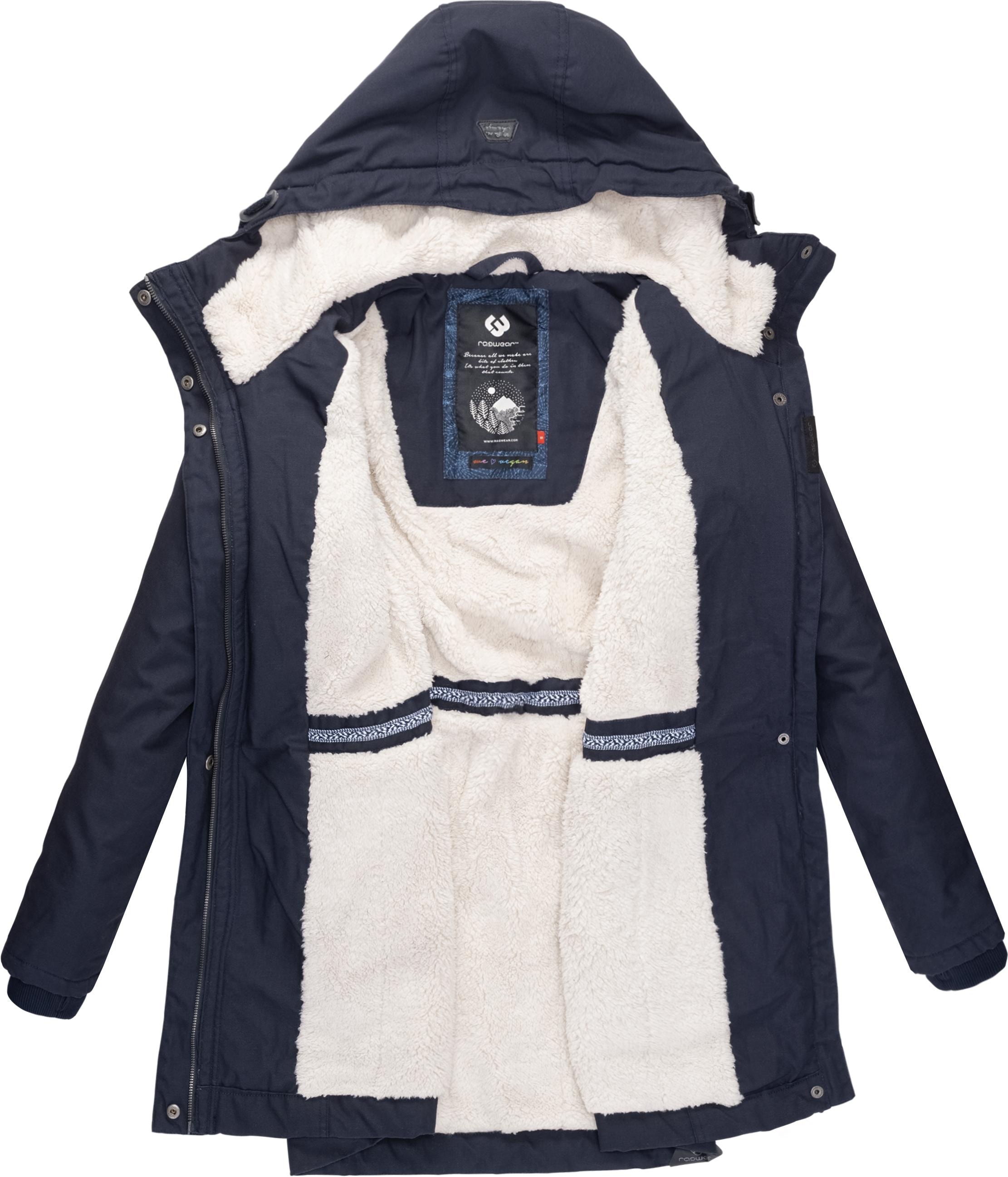 Ragwear Wintermantel »Elsa«, warmer modischer Winterparka mit Kapuze