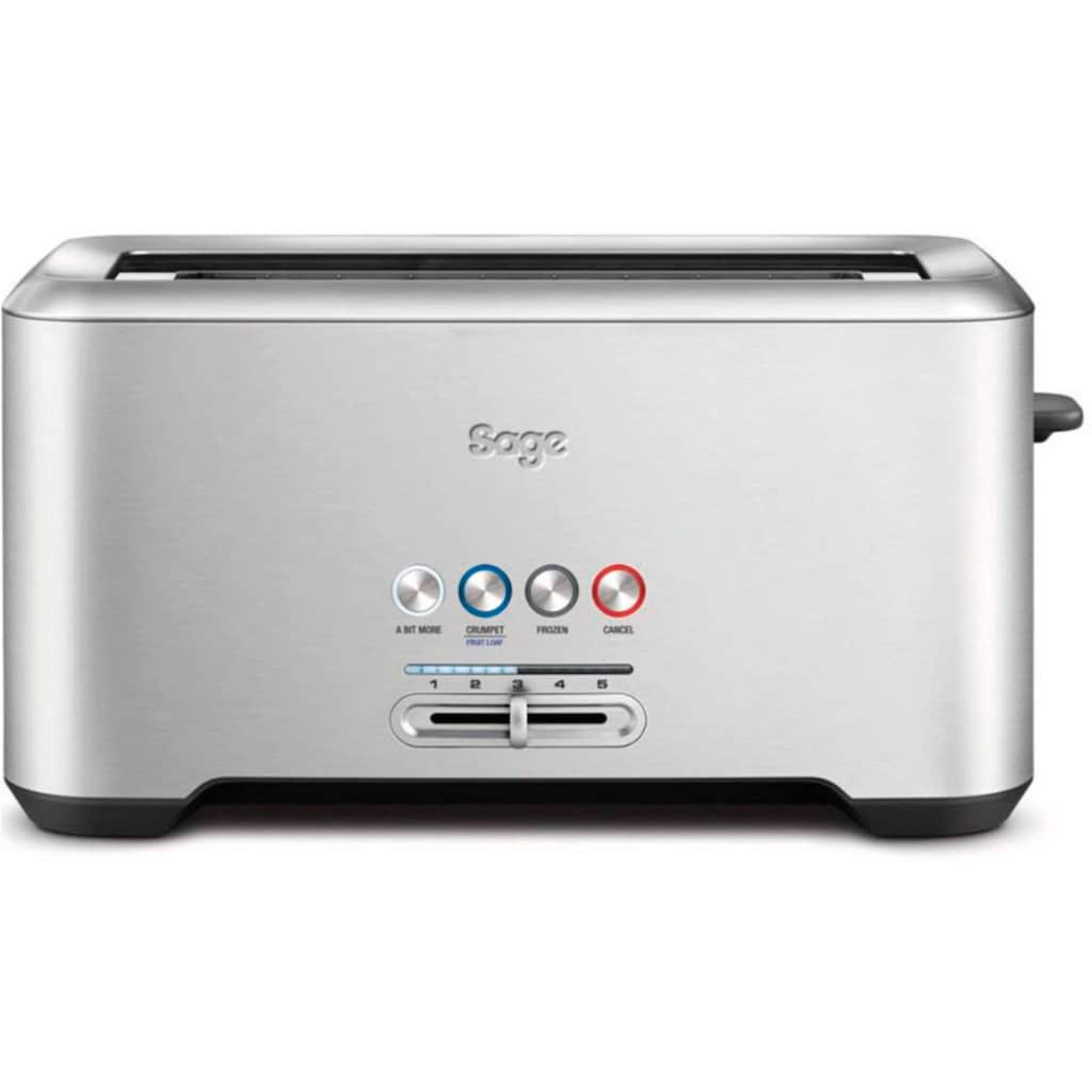 Sage Toaster »the Bit More, STA730BSS«, 4 lange Schlitze, 1800 W