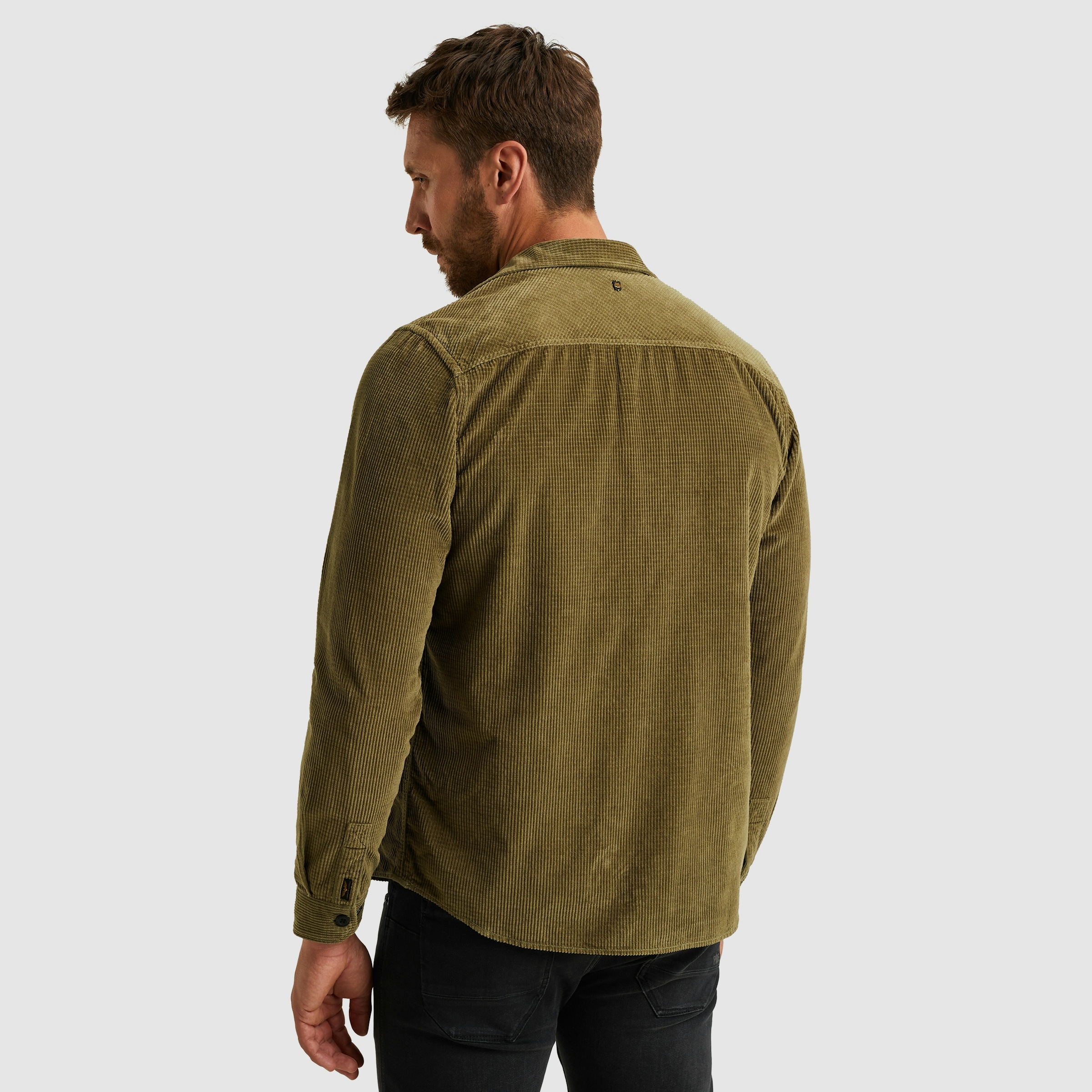 PME LEGEND Langarmhemd , aus softem Cord, mit Knopfleiste
