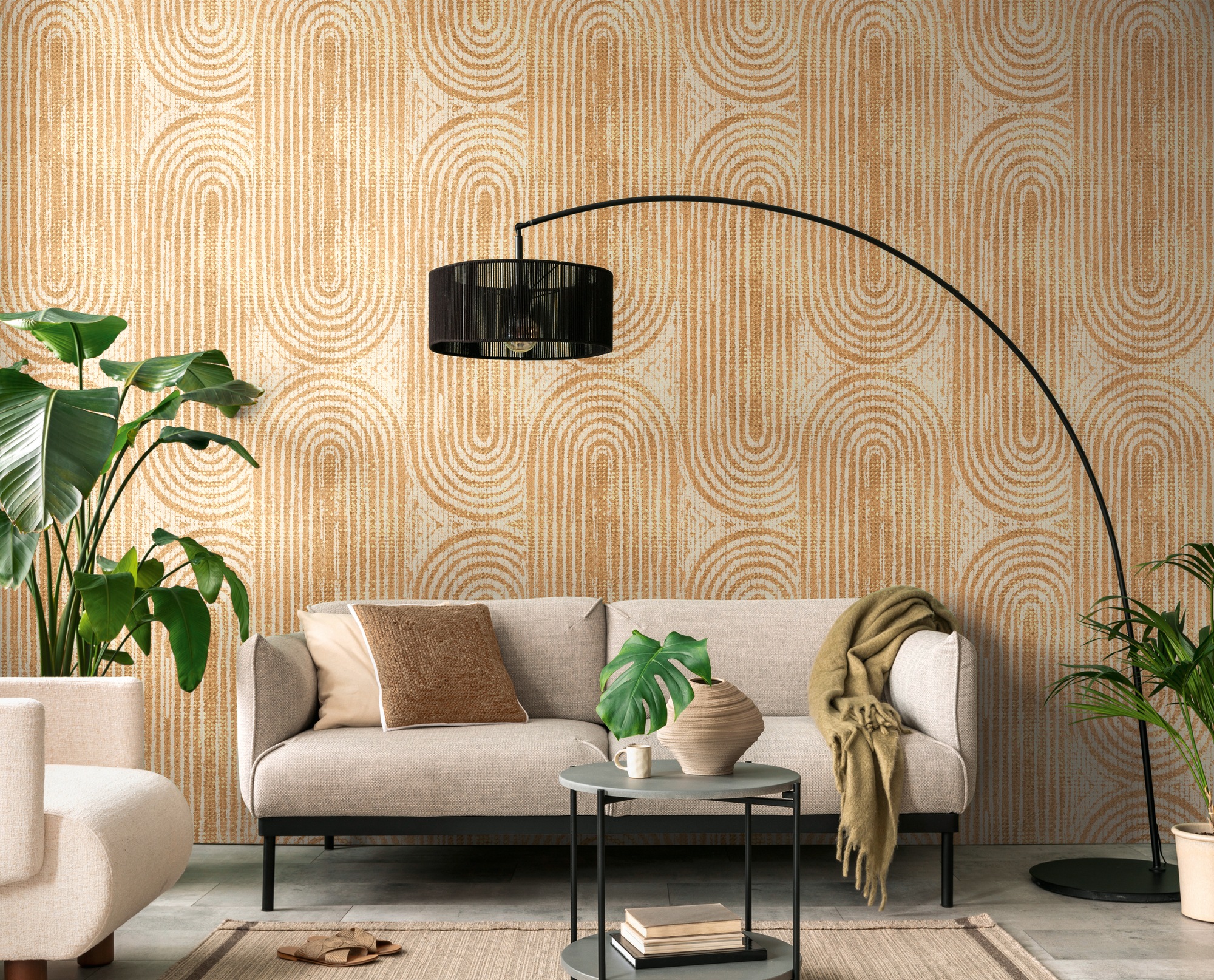 living walls Fototapete "THE WALL III Formen Tapete Motivtapete Abstrakt 3D" matt glatt Vliestapete Artdeco für Schlafzimmer Küche Wohnzimmer Formen Design