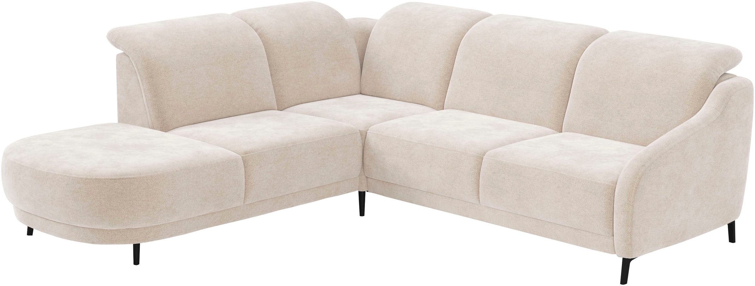sit&more Ecksofa »Blues L-Form«, wahlweise mit Klapptisch und USB