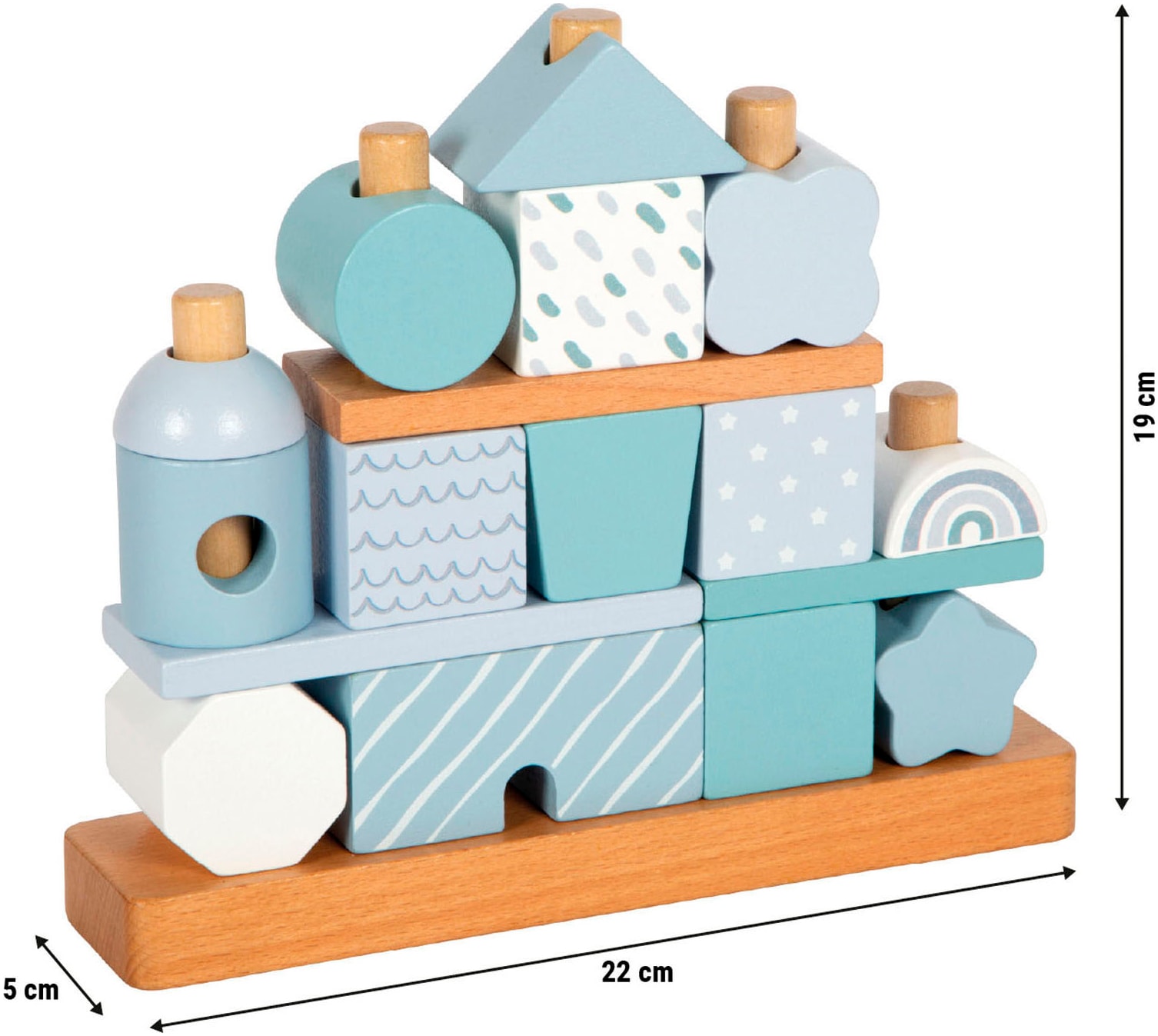 Small Foot Stapelspielzeug »Stapelhaus«