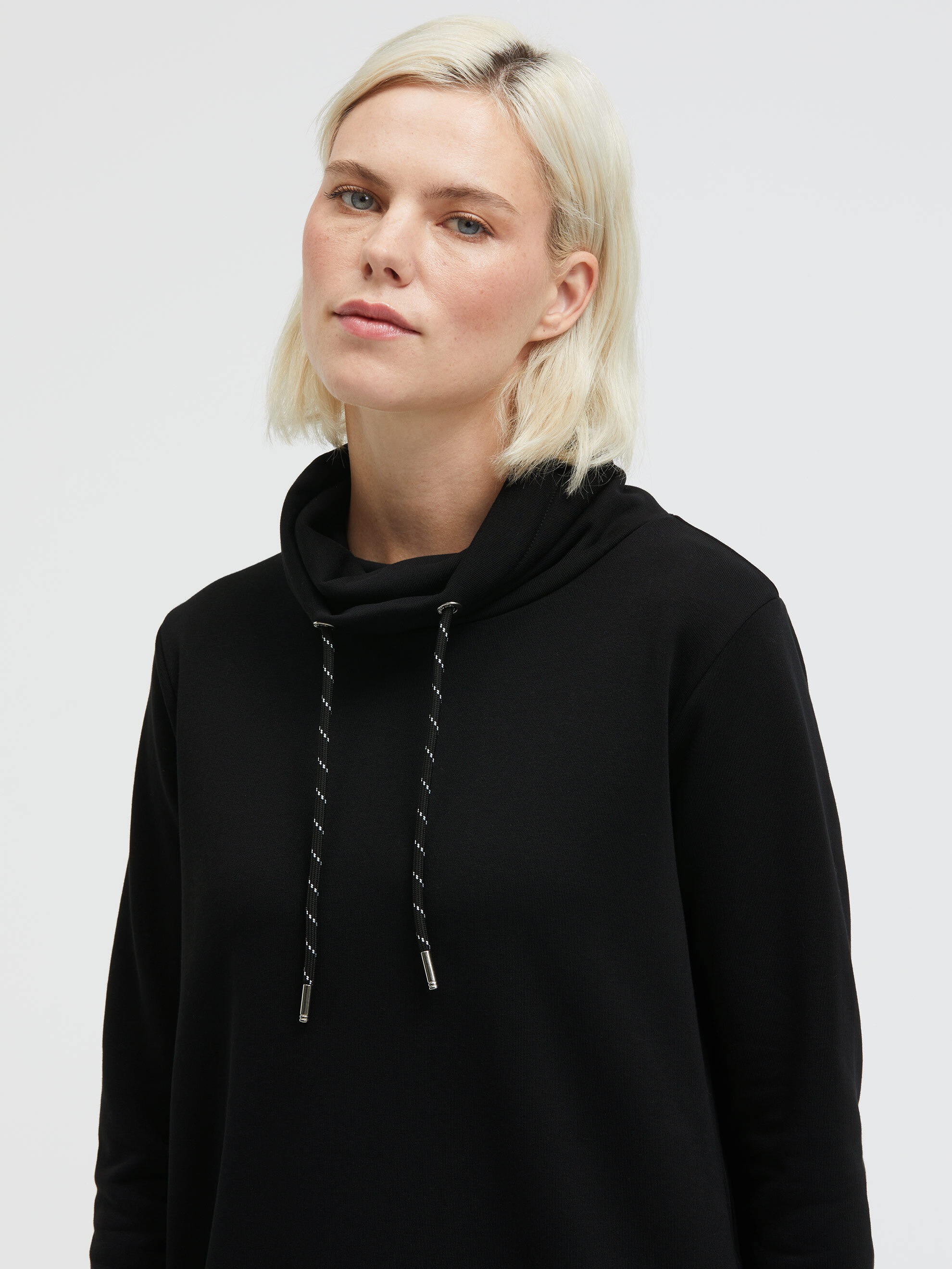 SOCCX Sweatkleid Ohne Taschen mit Seitenschlitze