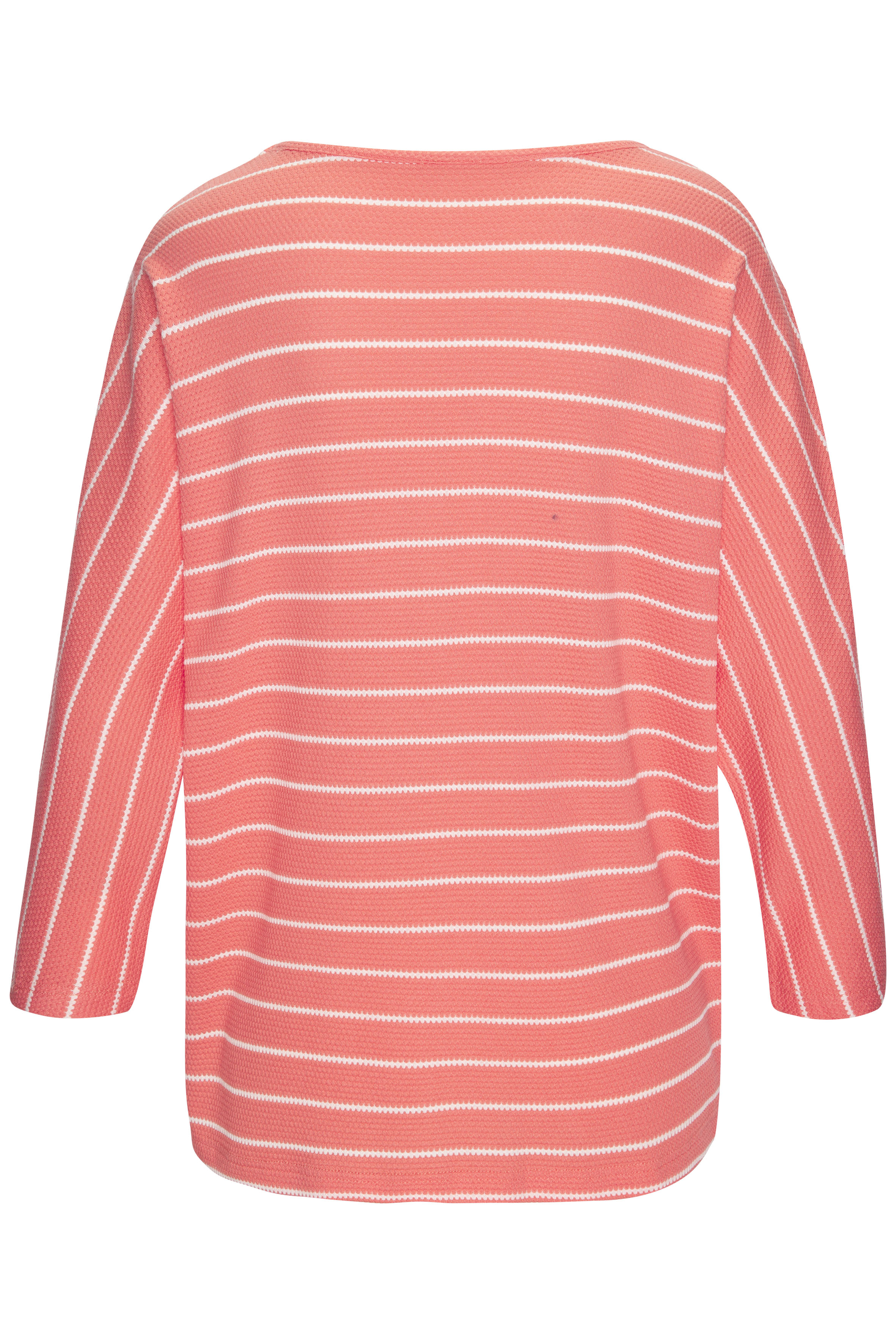 Thumbnail - Vivance 3/4-Arm-Shirt "mit modischer Streifenstruktur" aus pflegeleichter Baumwoll-Viskose-Qualität
