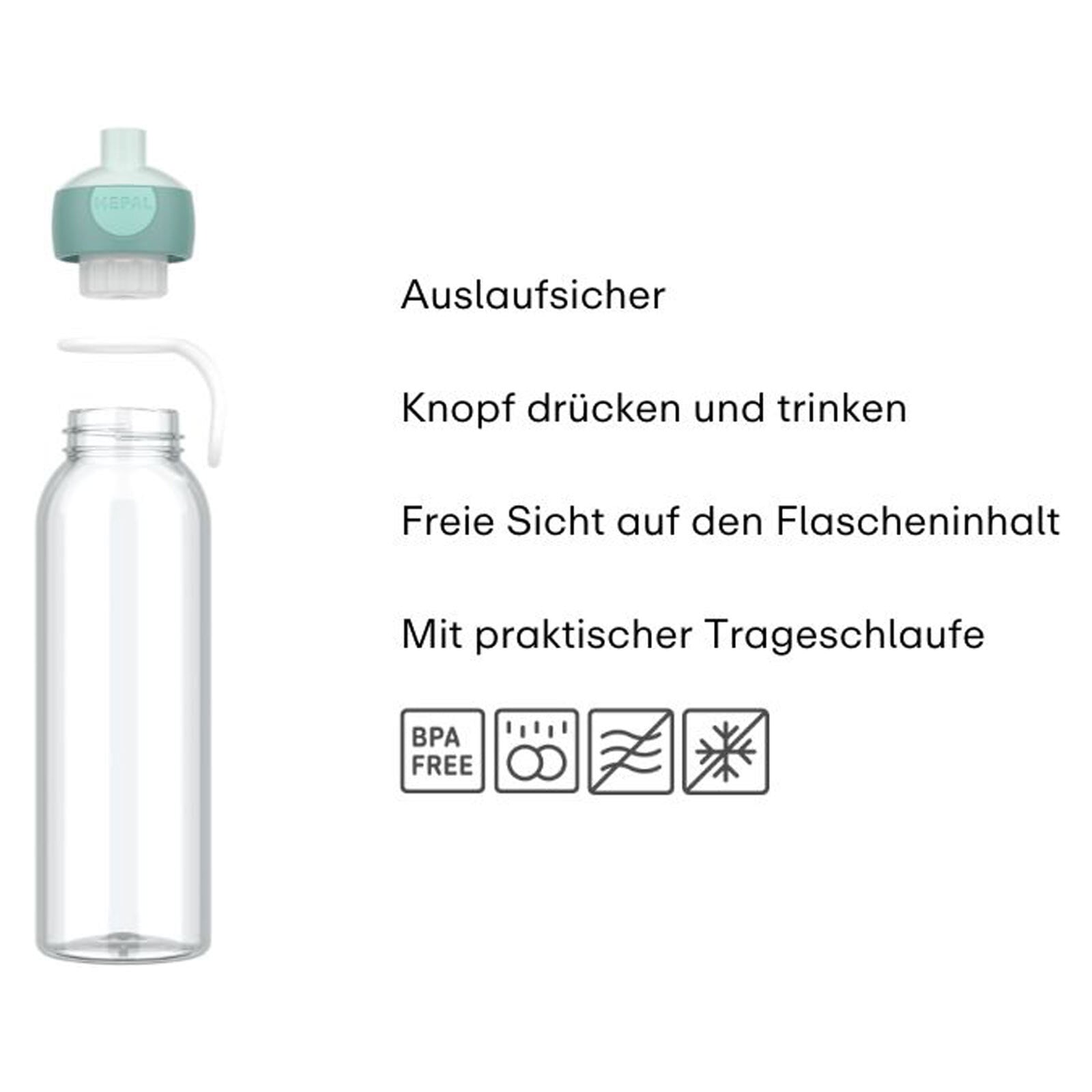 Mepal Trinkflasche »Wasserflasche Pop-Up Campus 2025 500 ml«