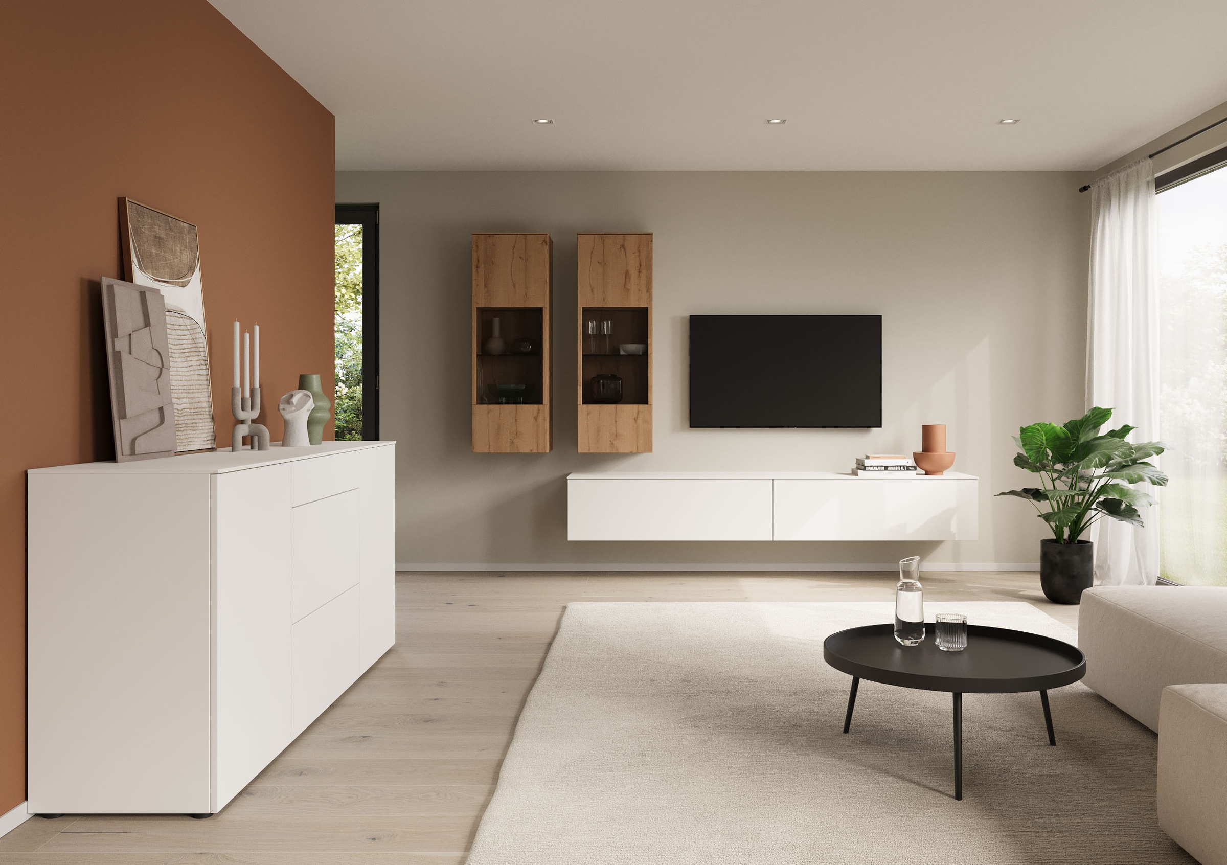 nobilia® Wohnzimmer-Set »Avala, variabel montierbar«