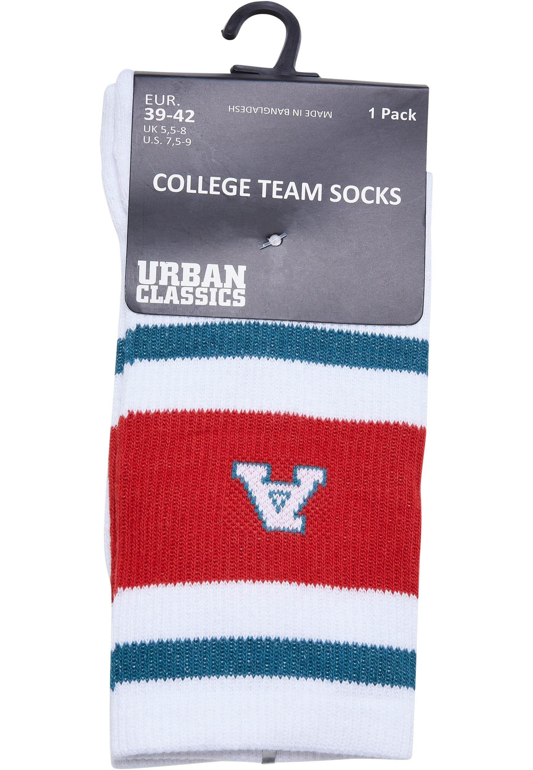 URBAN CLASSICS Basicsocken »Urban Classics Unisex College Team Socks«, (1 Paar)