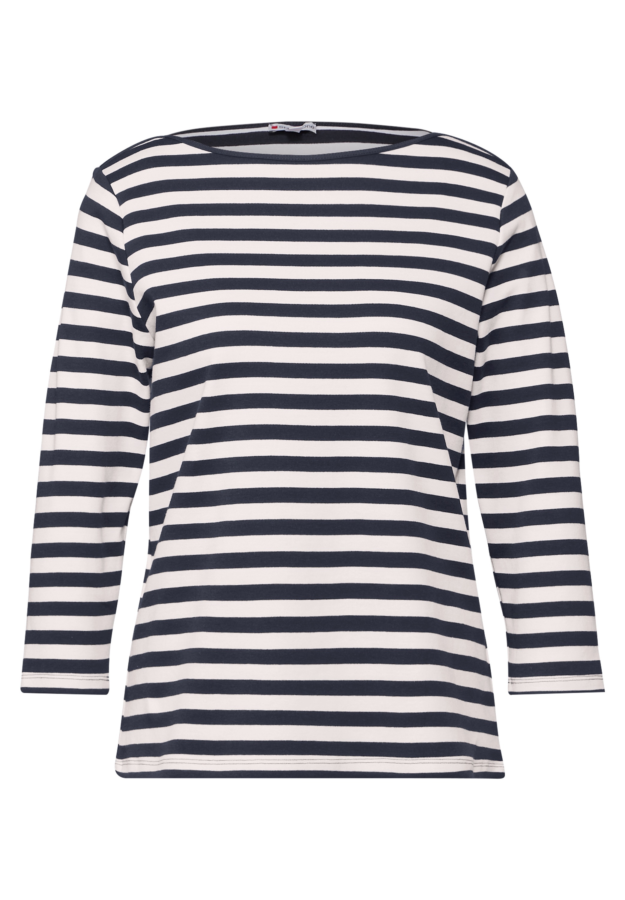 STREET ONE 3/4-Arm-Shirt, aus reiner Baumwolle