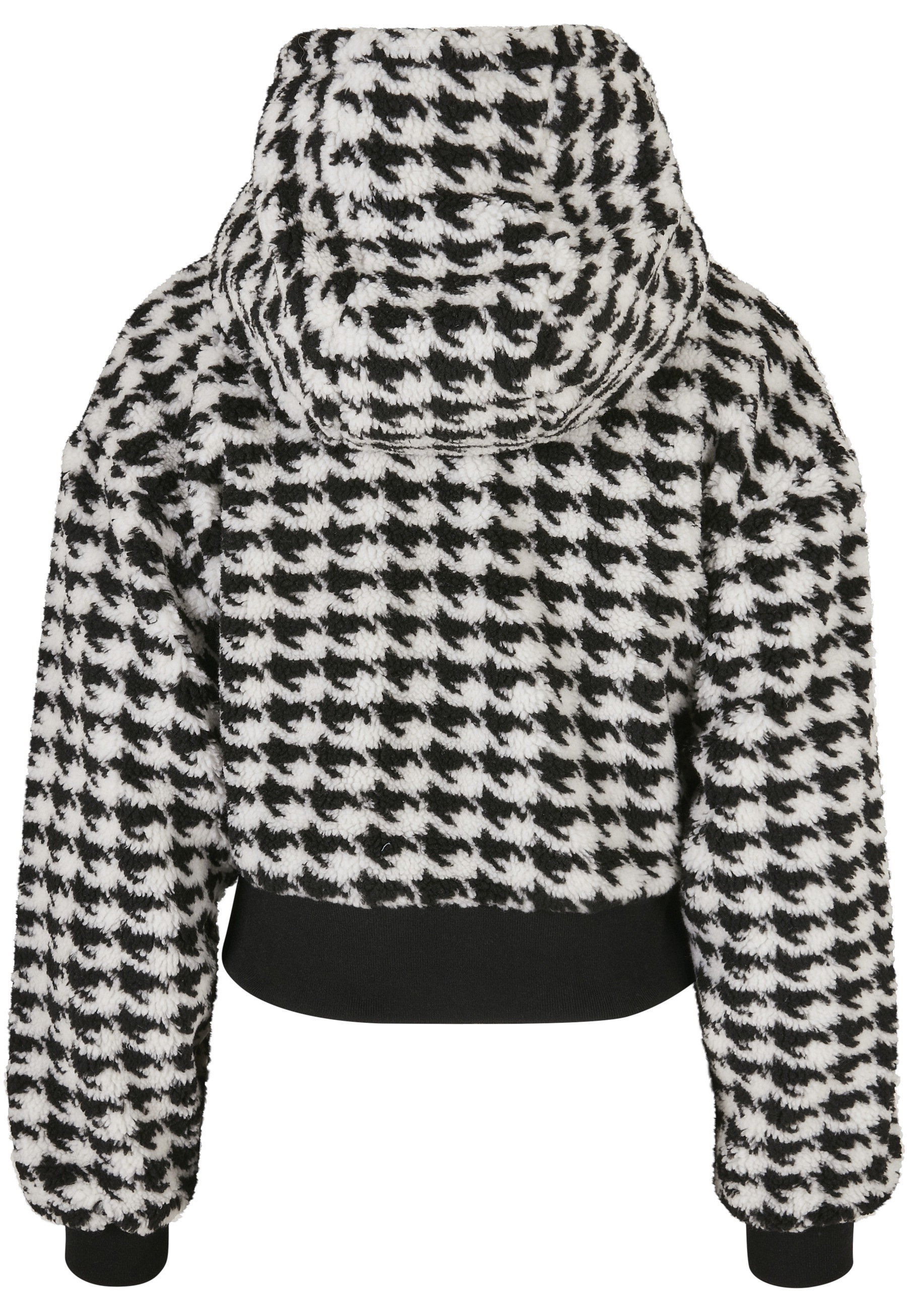 URBAN CLASSICS Langmantel »Urban Classics Damen Ladies Short Oversized AOP Sherpa Jacket«