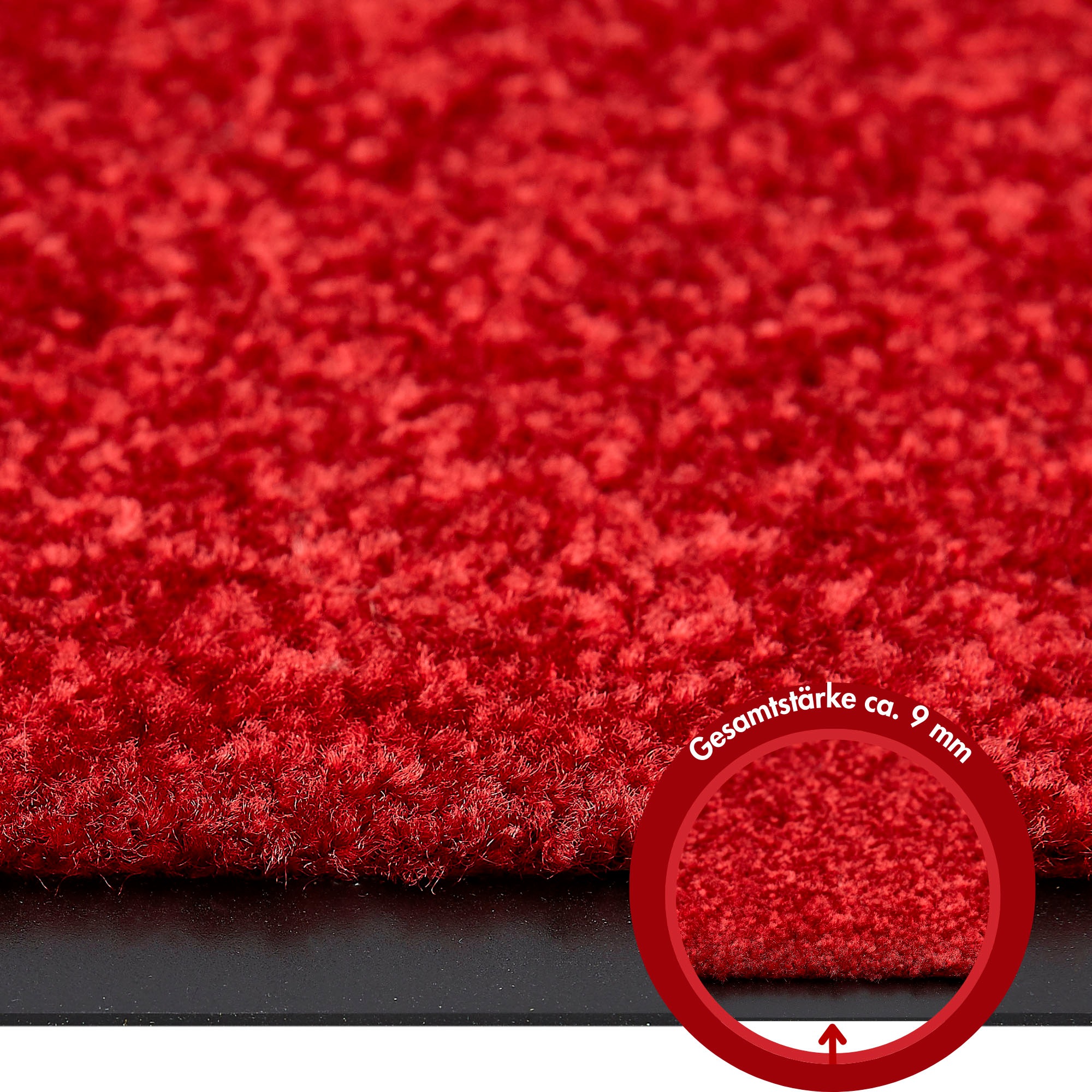 my home Fußmatte »Fresh Step, Made in Belgium«, rechteckig, 7 mm Höhe, für den Eingangsbereich, Uni-Farben, rutschhemmend, robust, waschbar