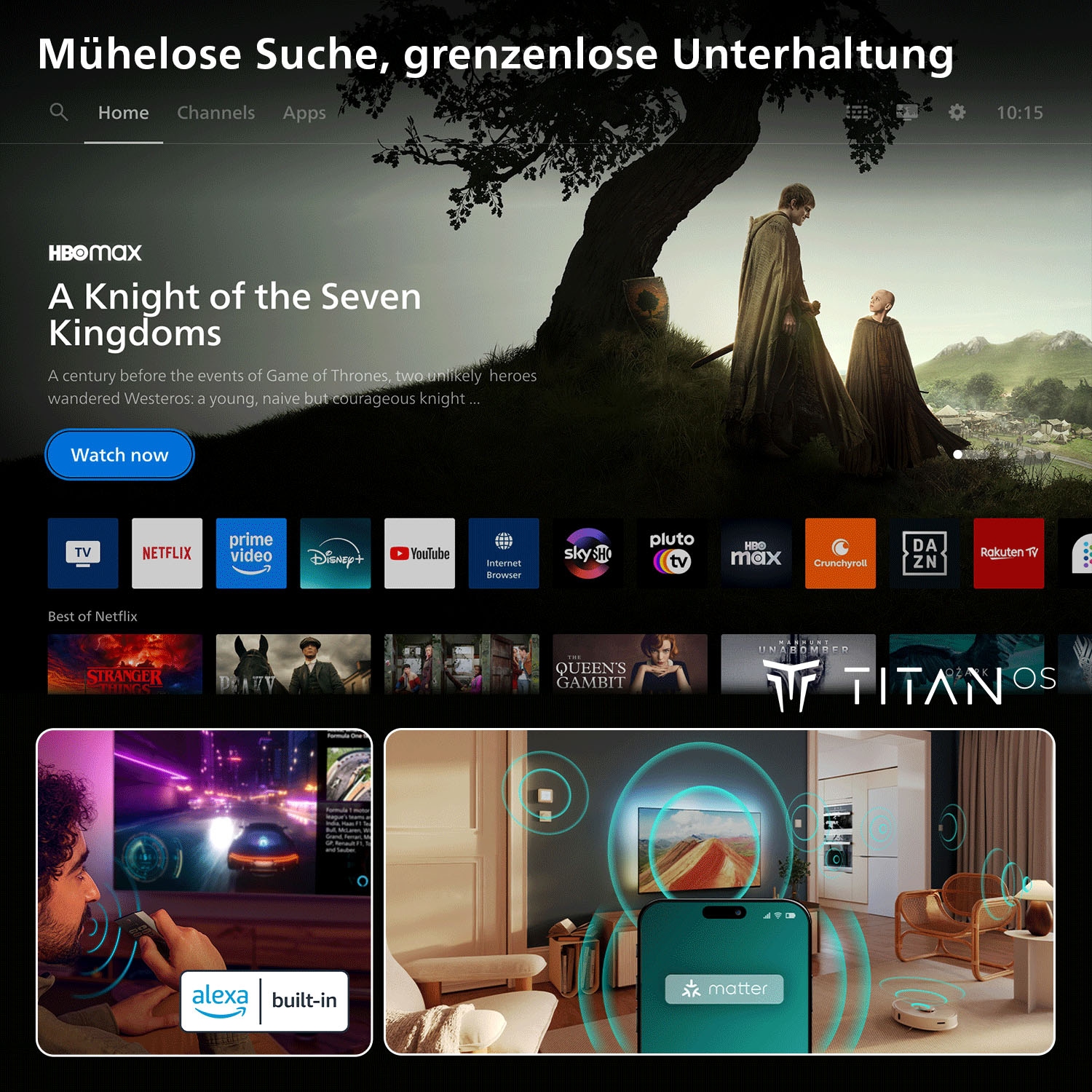 Philips QLED-Fernseher »43PQS8501/12« 108 cm/43 ″ Smart-TV