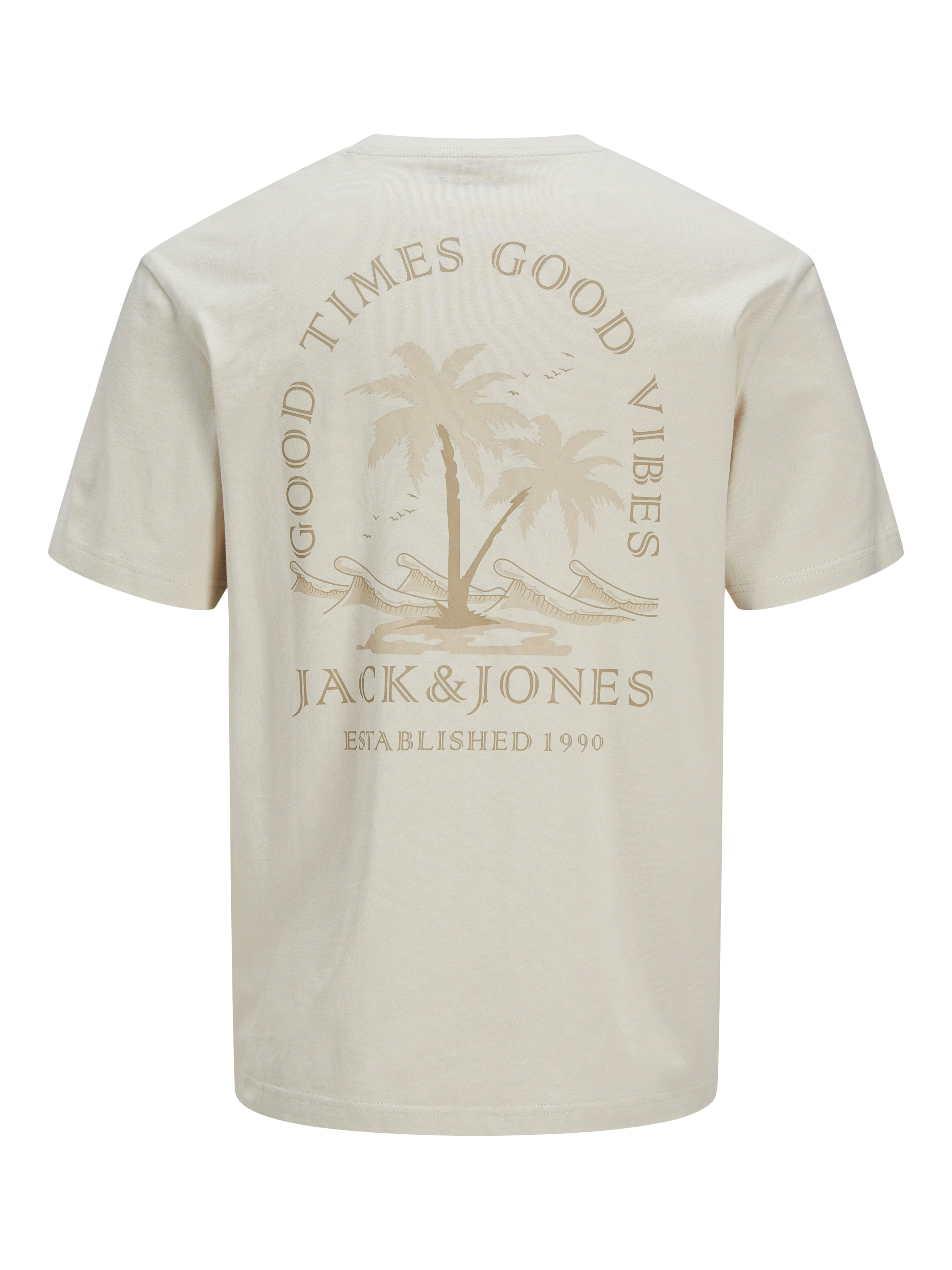 Jack & Jones Rundhalsshirt »JJSUMMER VIBES TEE SS CREW NECK LN«