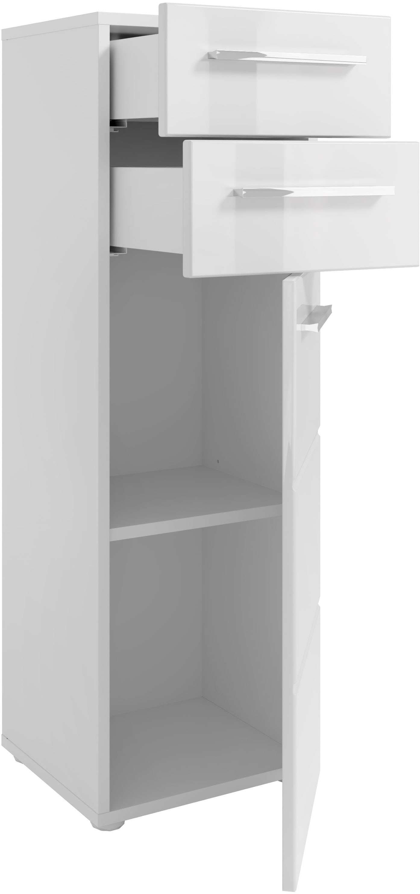 BASIC by Balculina Midischrank »Mandi« 1 Stk. tlg. Breite 34cm, hochglanz Front