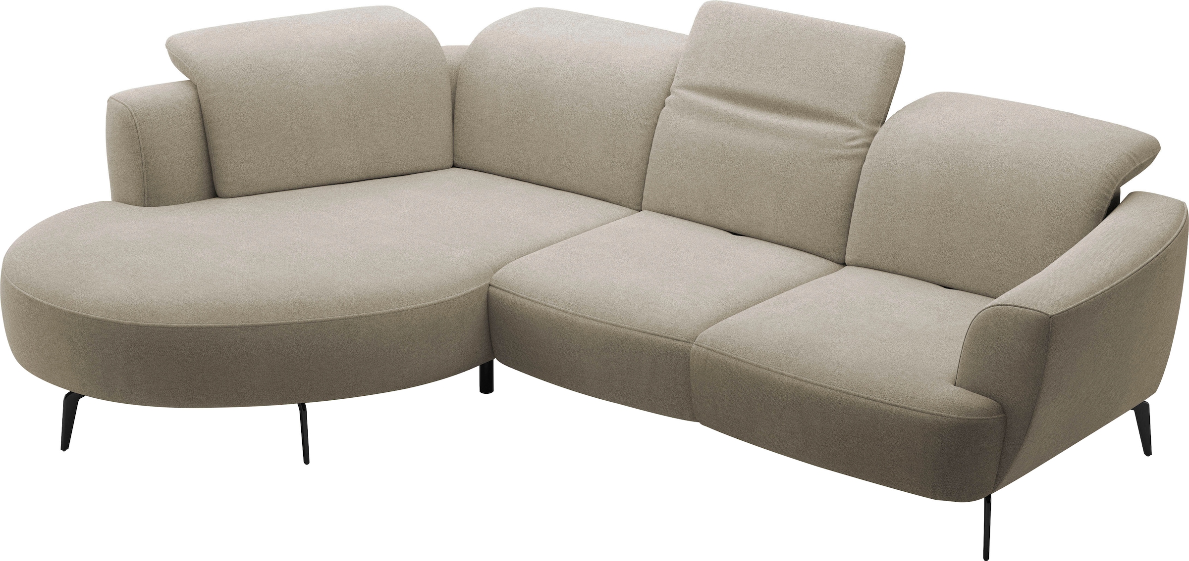 sit&more Ecksofa »Zoe«, ink.Sitztiefenverstellung, wahlweise mit Kopfteilverstellung