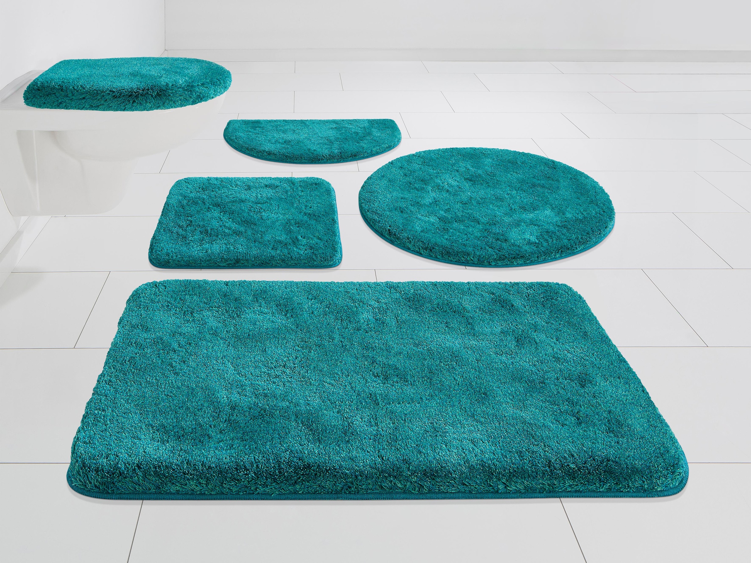 Grund Badematte "Melos, Badvorleger, Badezimmer Teppich, sehr weich" Höhe 2 günstig online kaufen