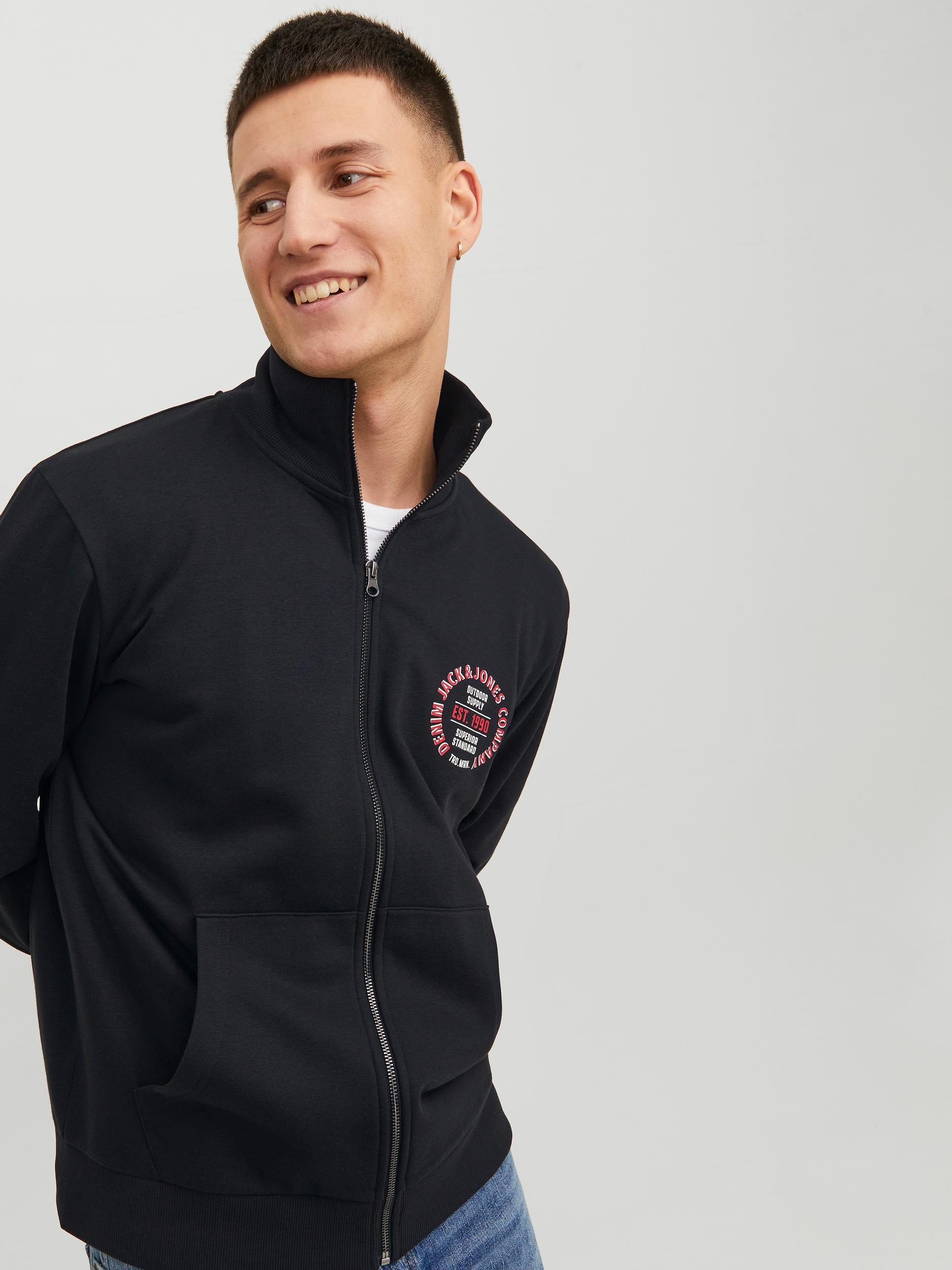 Jack & Jones Sweatjacke »JJ JJANDY SWEAT ZIP HIGH NECK«