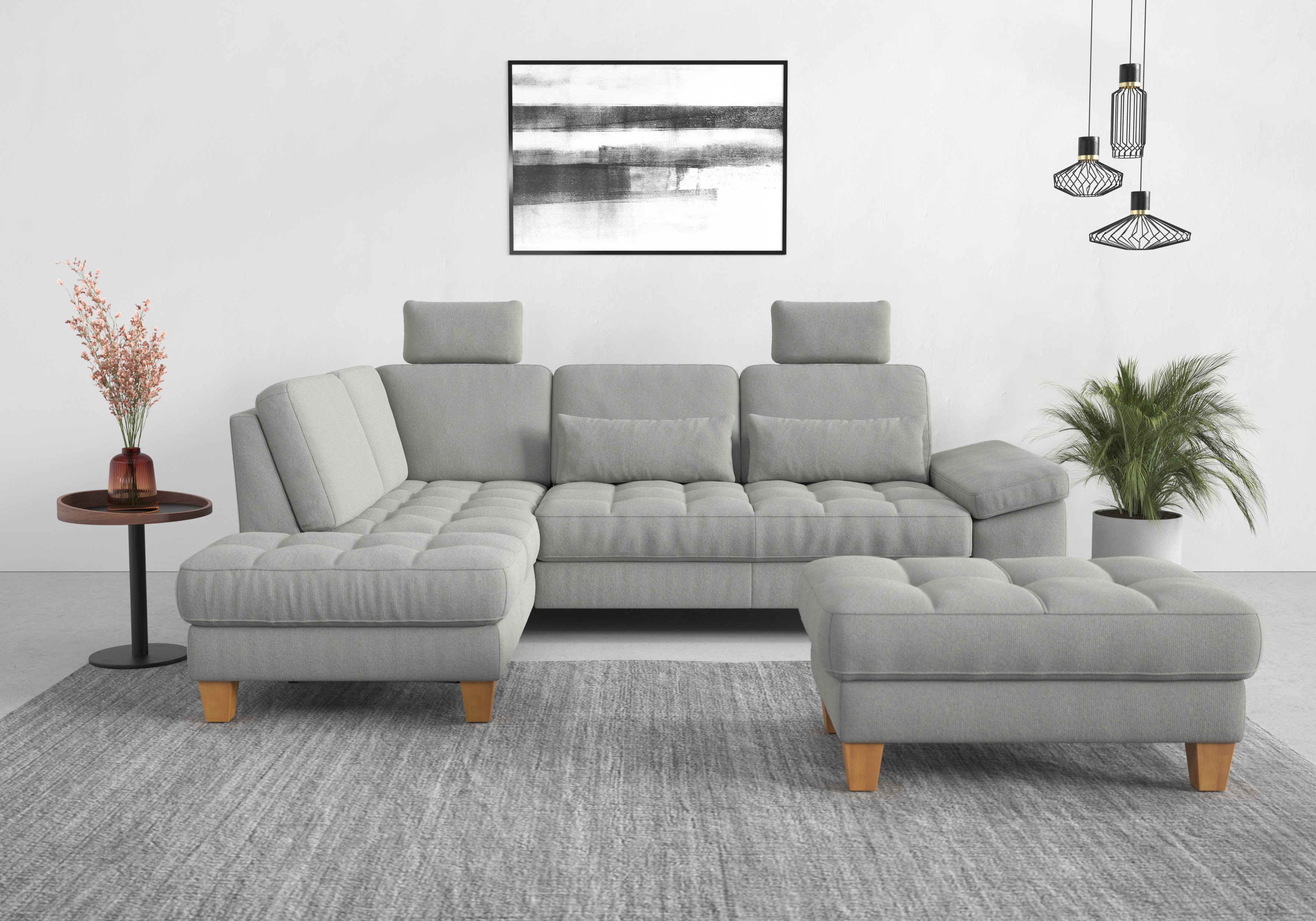 Thumbnail - sit&more Ecksofa "Westham L-Form" mit Ottomane, mit oder ohne Bettfunktion, Bettkasten, Verstellung