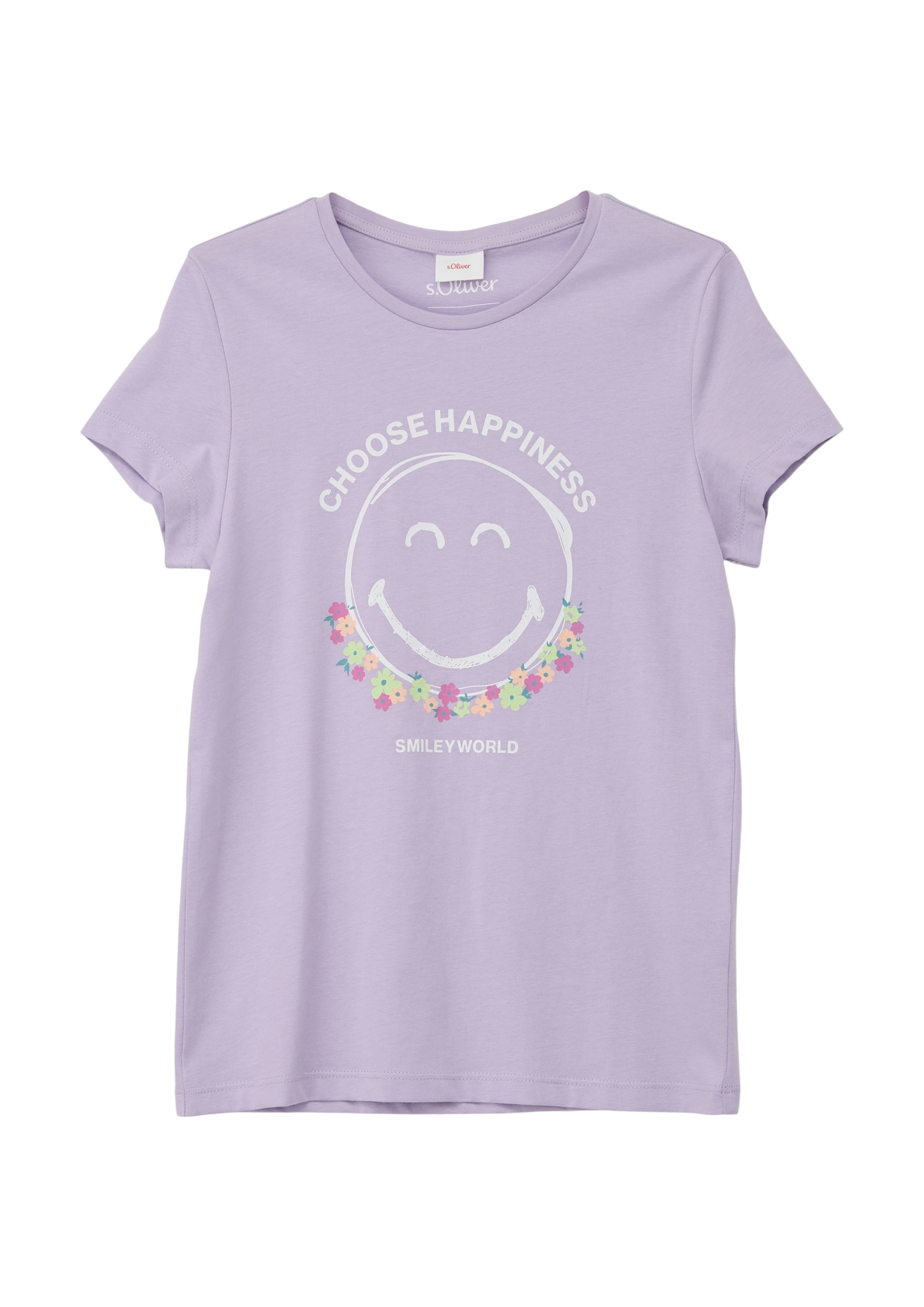 s.Oliver Junior T-Shirt, mit Smiley®-Frontprint