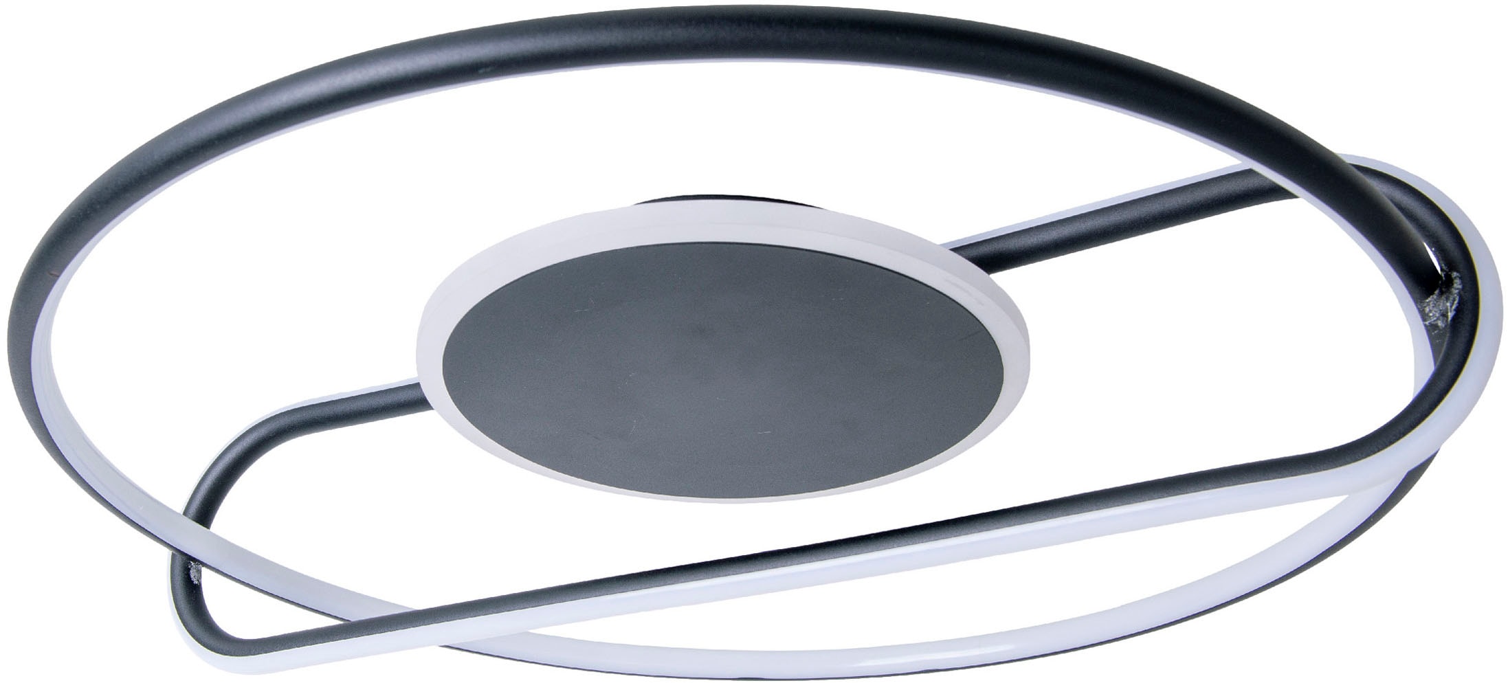 näve LED Deckenleuchte »Brendan« LED-Modul 1 Stk. Warmweiß geometrische Kombination aus Elipse und Kreis, D: 54cm, warmweiße LED