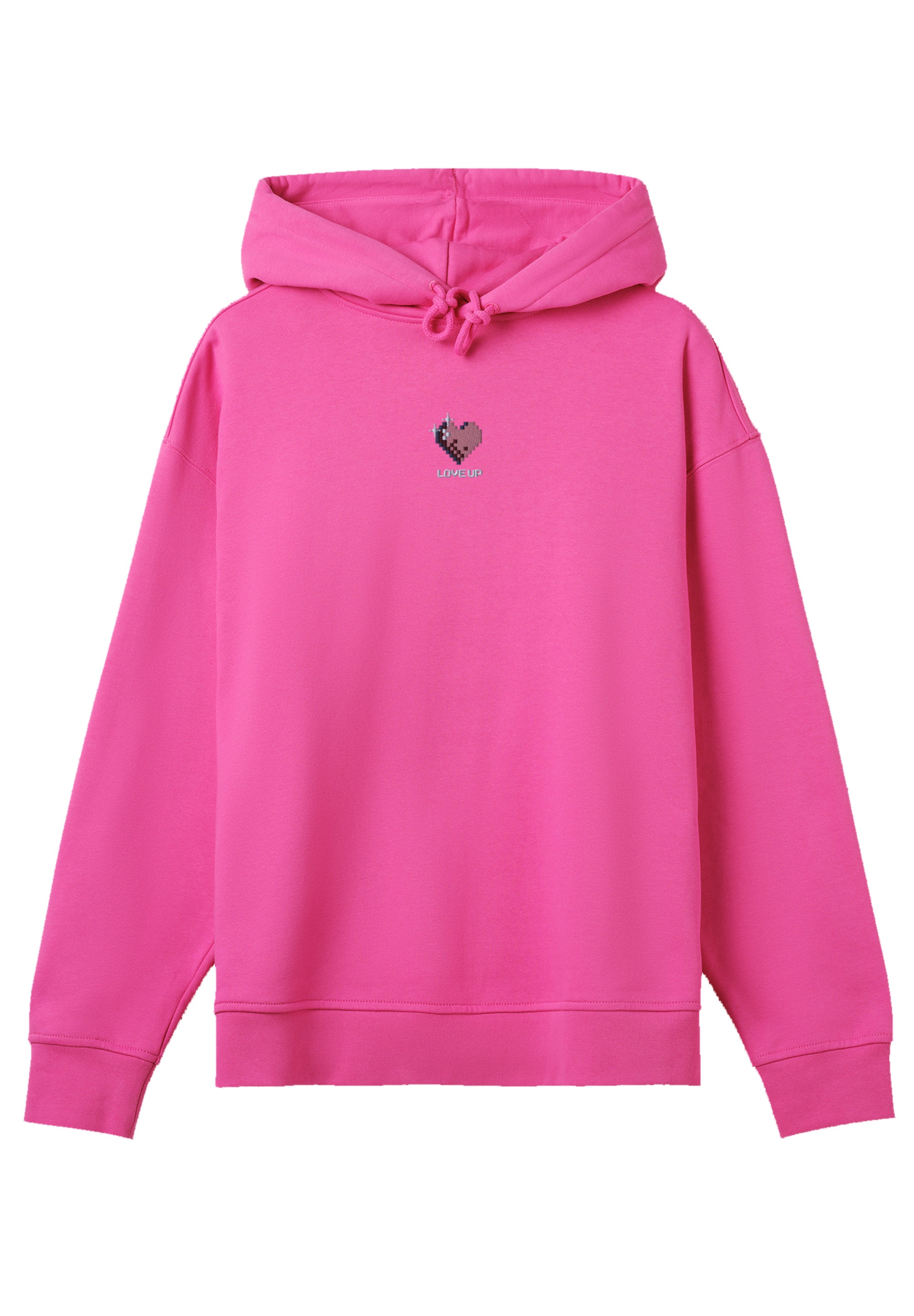 F4NT4STIC Kapuzenpullover »Pixel Herz bestickt«, bestickt, Premium Qualität