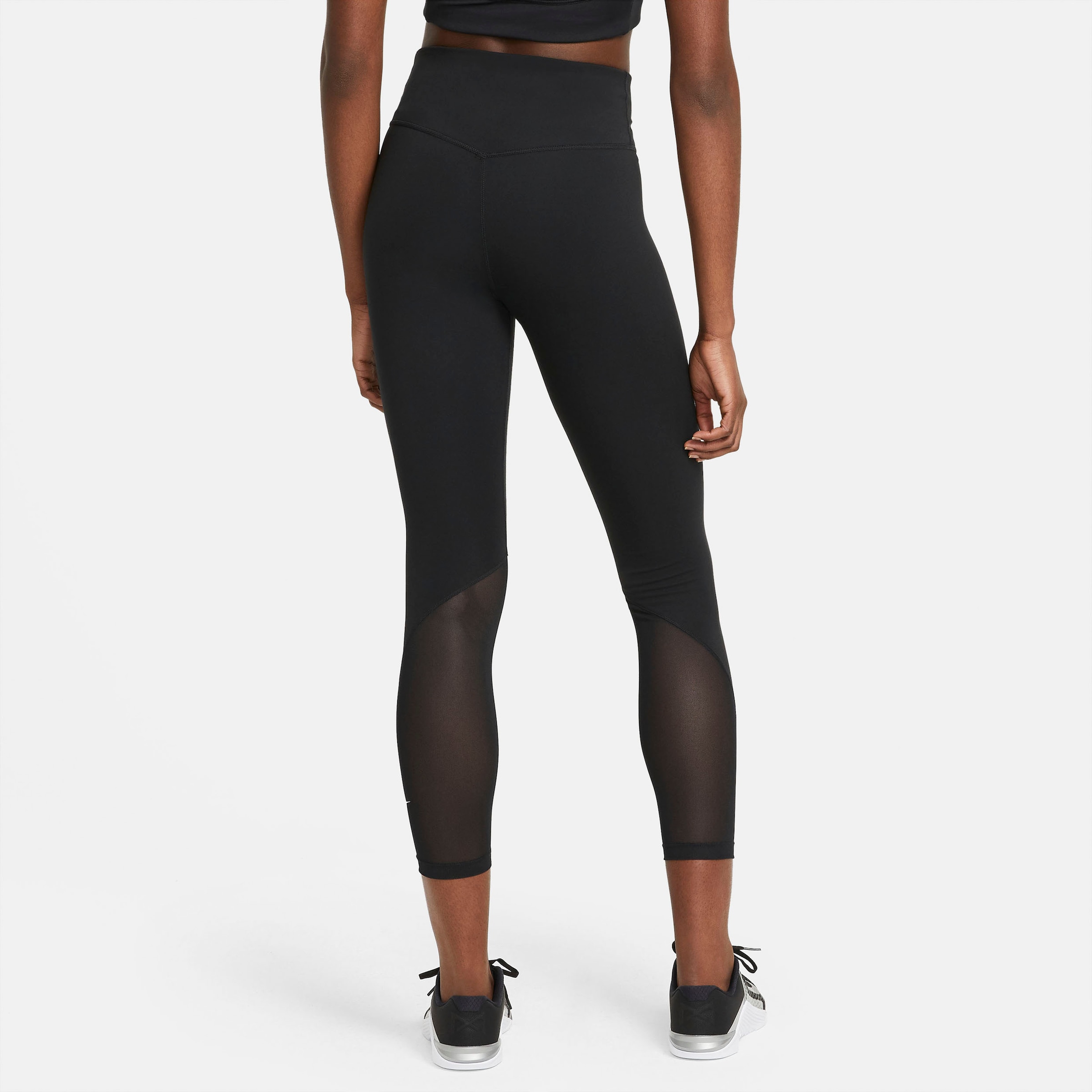 Nike Trainingstights »ONE WOMEN'S MID-RISE / MESH-PANELED LEGGINGS«