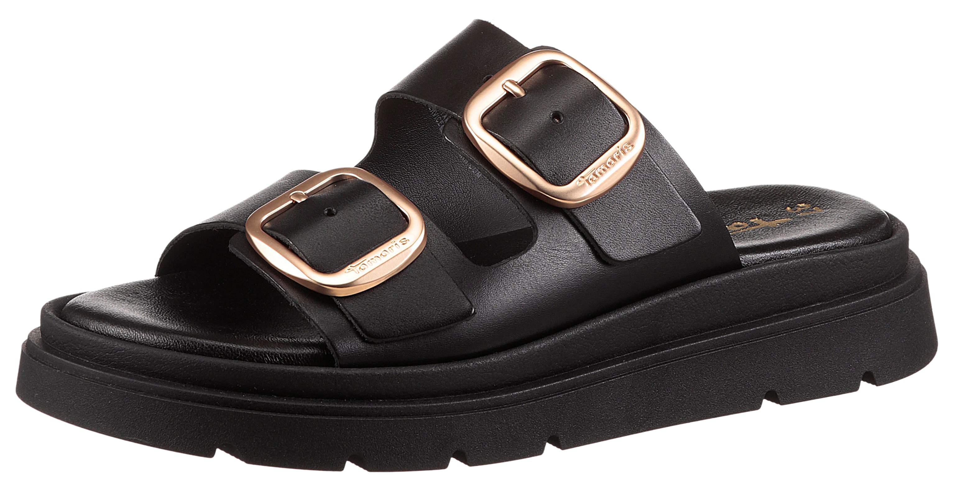 Tamaris Pantolette, Keilabsatz, Plateau, Sommerschuh, mit Touch It-Ausstattung
