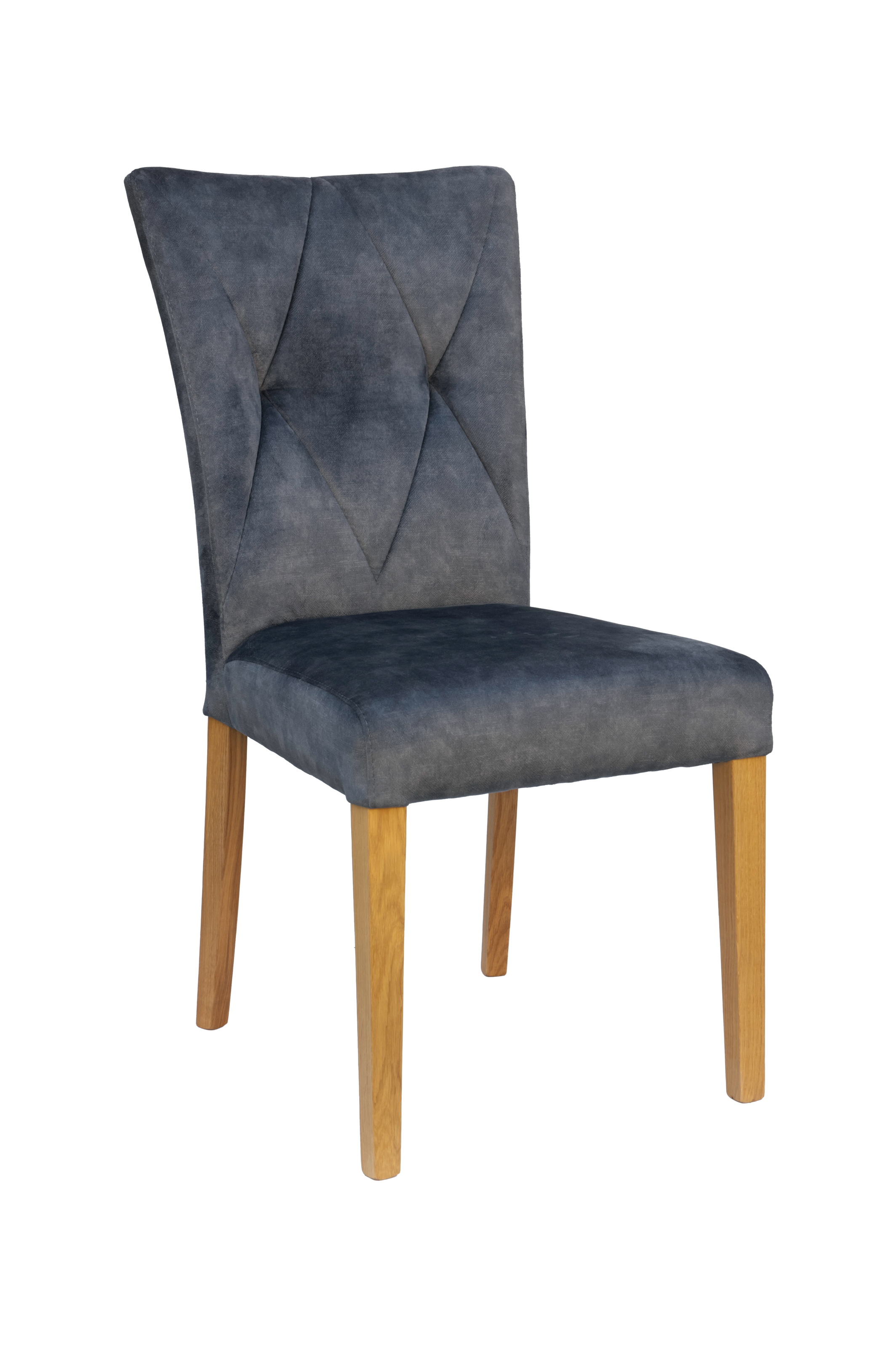 Home affaire 4-Fußstuhl "Diamond" (Set) 2 Stk. Samtvelours Sitz und Ruecken günstig online kaufen