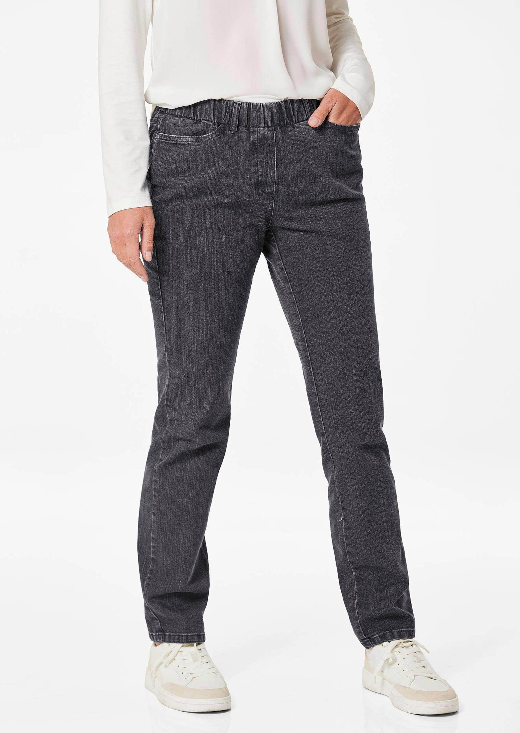 GOLDNER Regular-fit-Jeans »Jeansschlupfhose LOUISA Klassische Jeansschlupfhose LOUISA«
